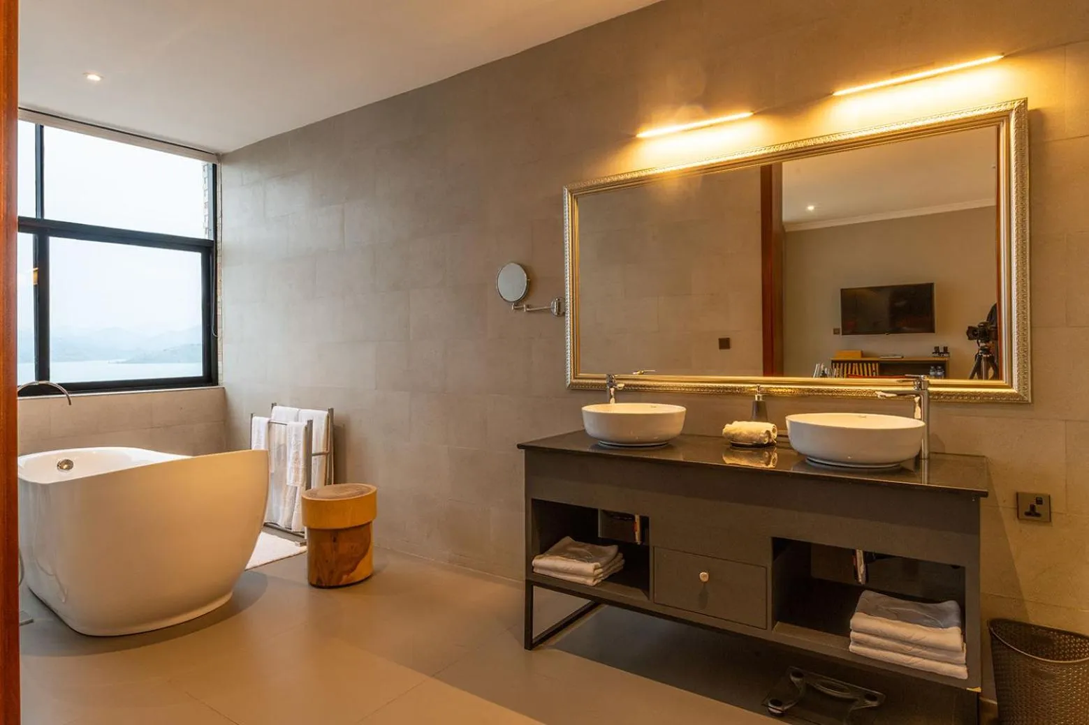 Bathroom in CLEO LAKE KIVU HOTEL