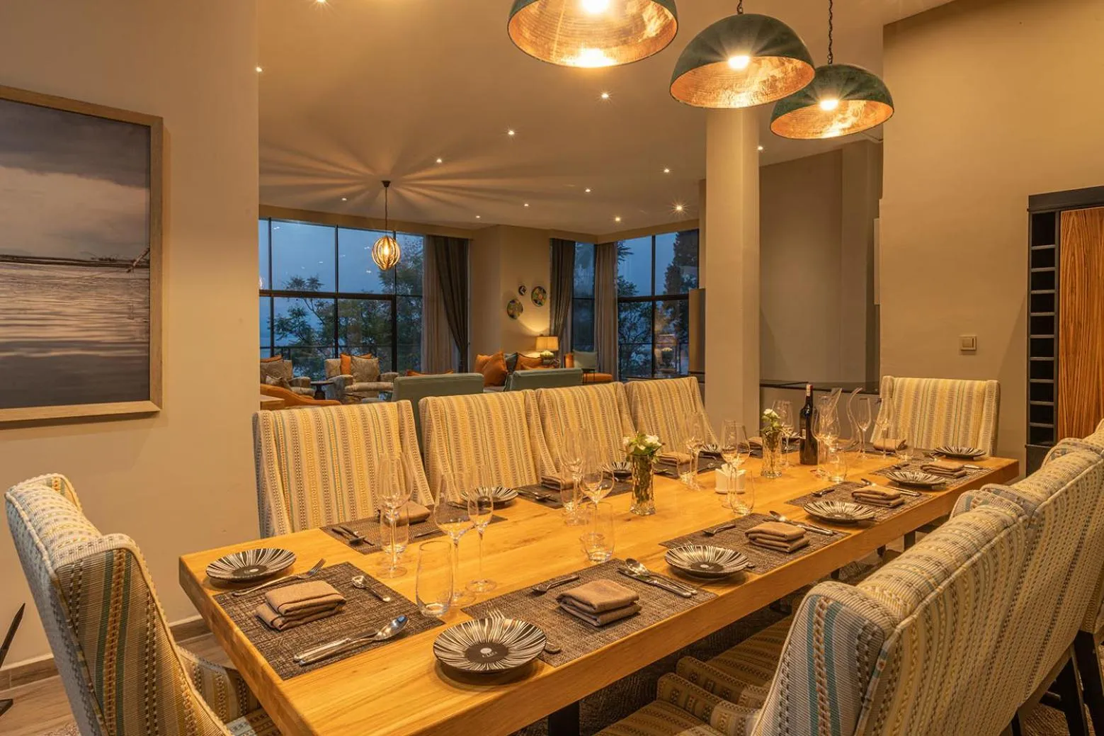 Dining area in CLEO LAKE KIVU HOTEL