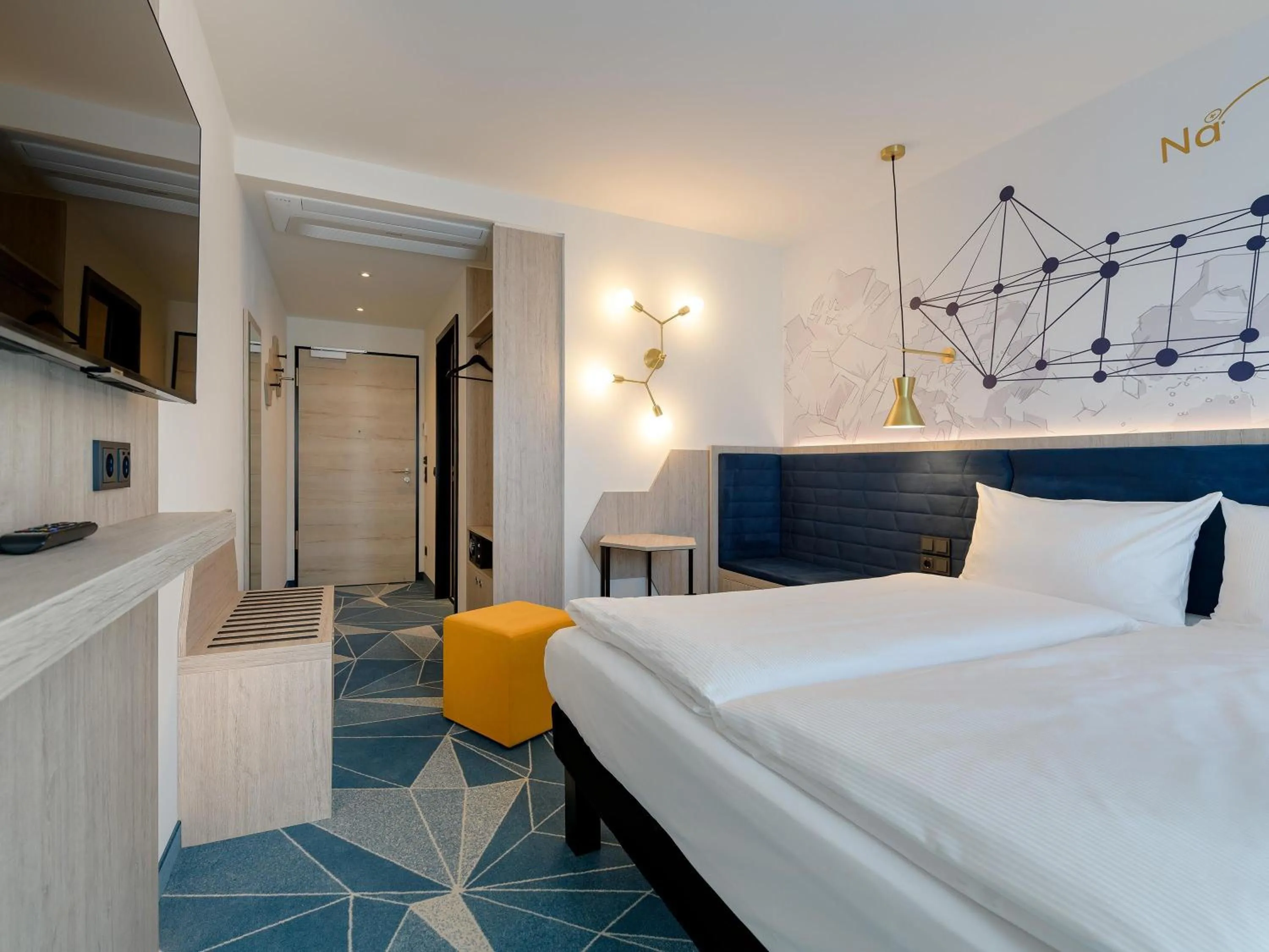 Bedroom, Bed in ibis Styles Bad Reichenhall