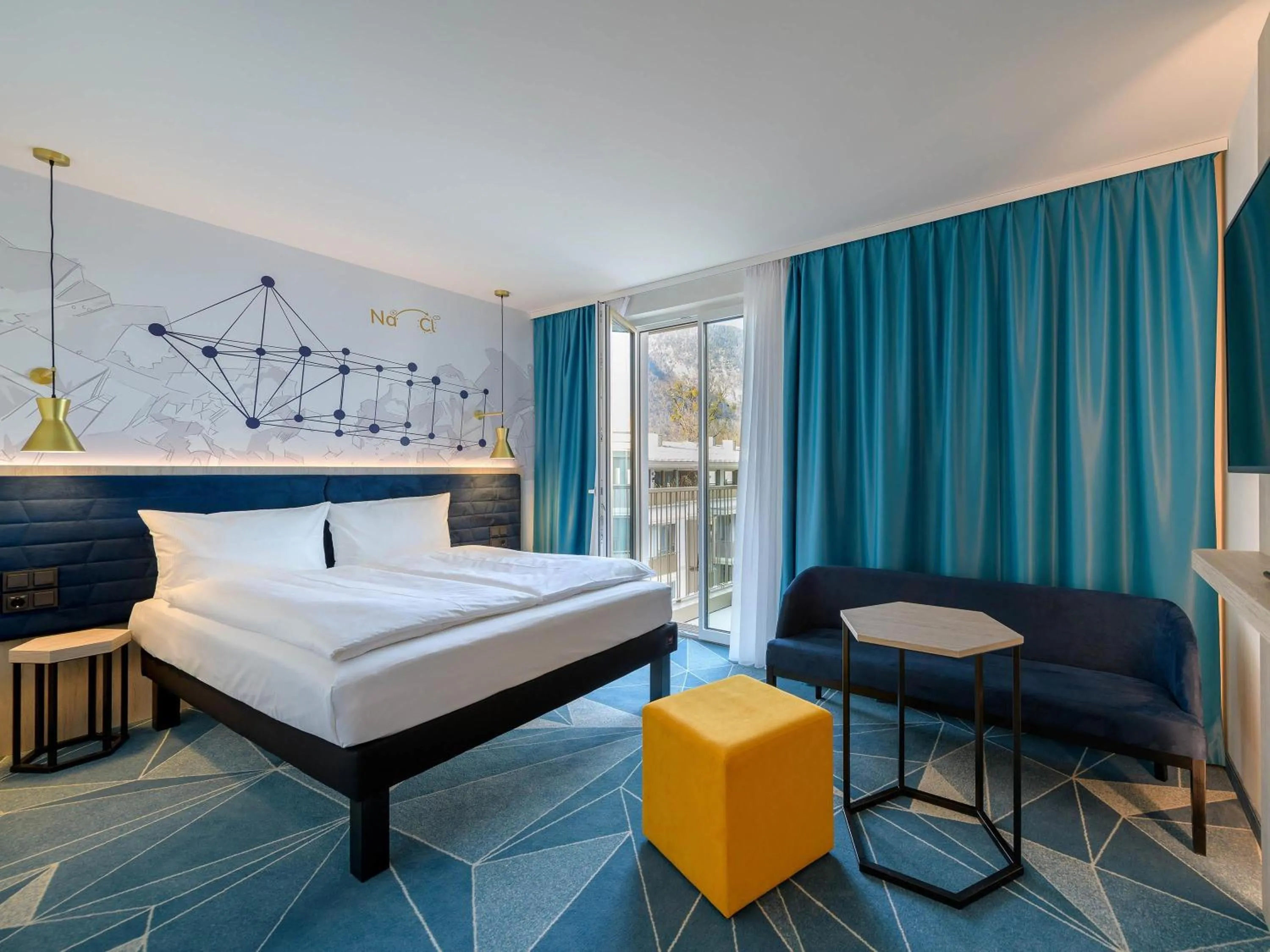 Bedroom, Bed in ibis Styles Bad Reichenhall