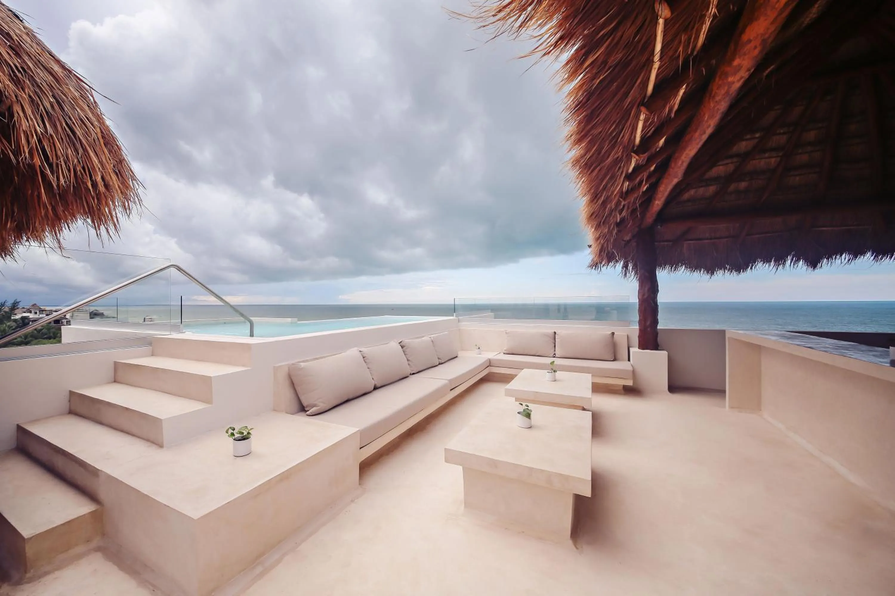 Solarium in Casa Astral Eco Luxury Holbox Island - Sunset and Ocean View with Rooftop Pool