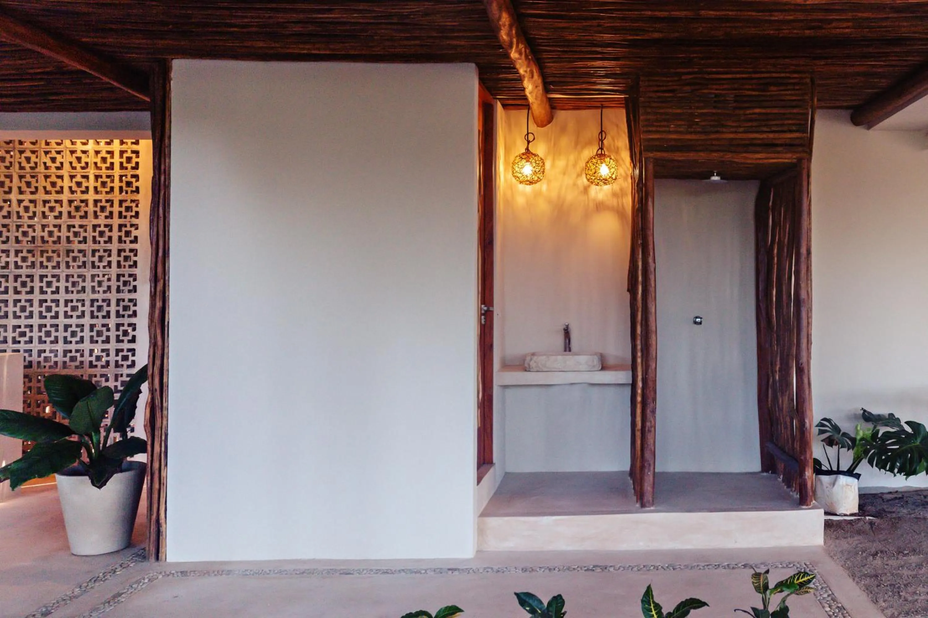 Lobby or reception in Casa Astral Eco Luxury Holbox Island - Sunset and Ocean View with Rooftop Pool