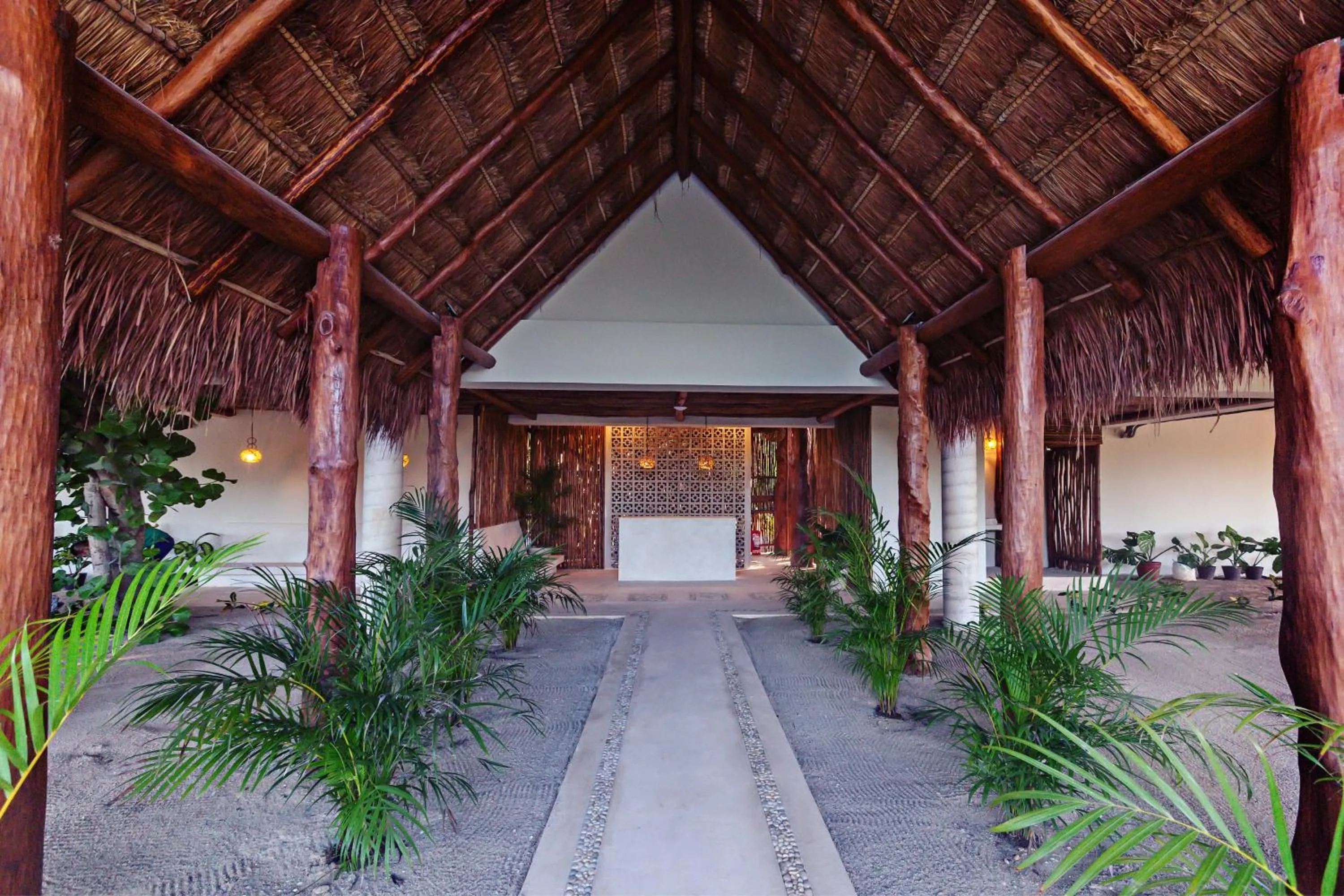 Patio in Casa Astral Eco Luxury Holbox Island - Sunset and Ocean View with Rooftop Pool