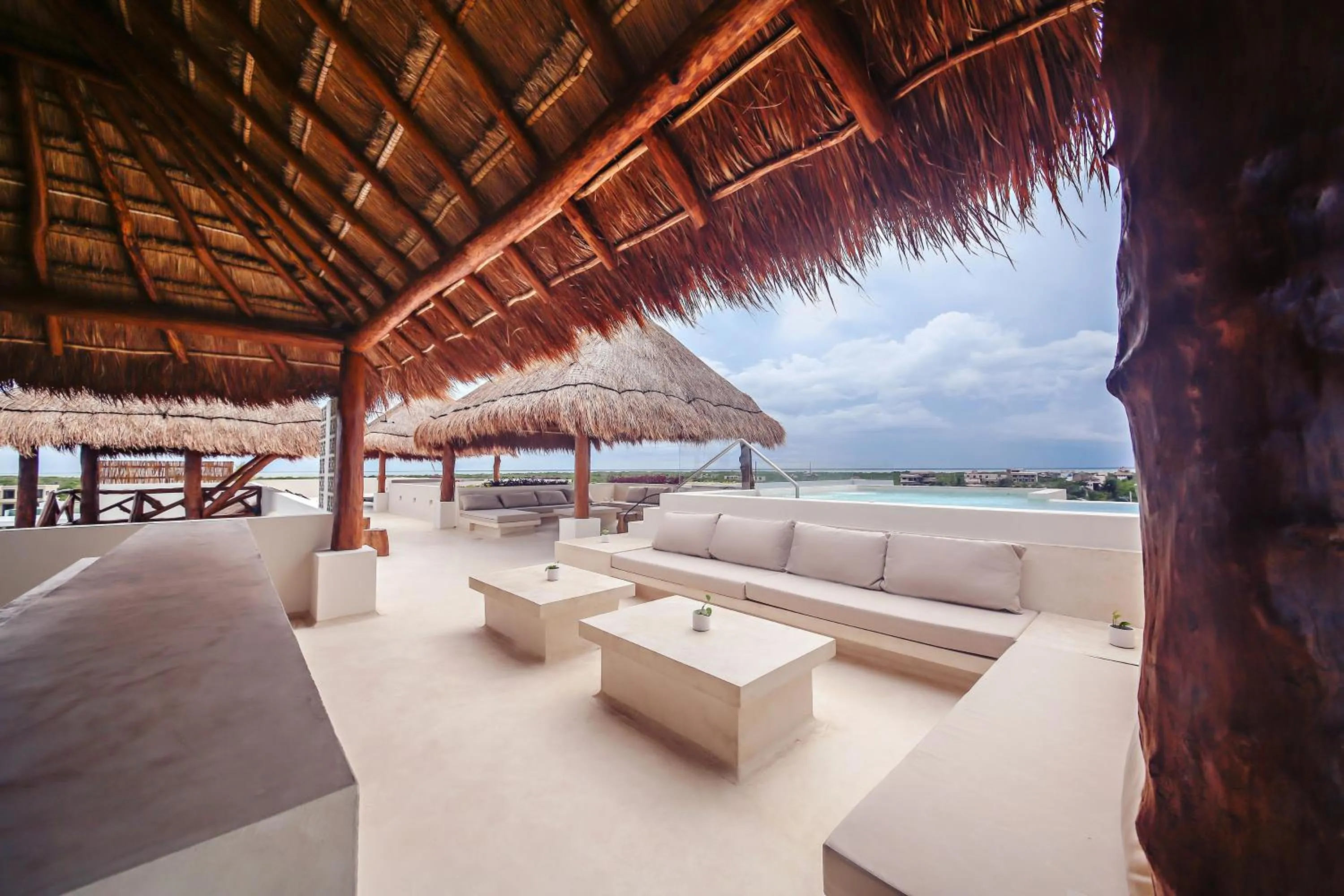 Balcony/Terrace in Casa Astral Eco Luxury Holbox Island - Sunset and Ocean View with Rooftop Pool