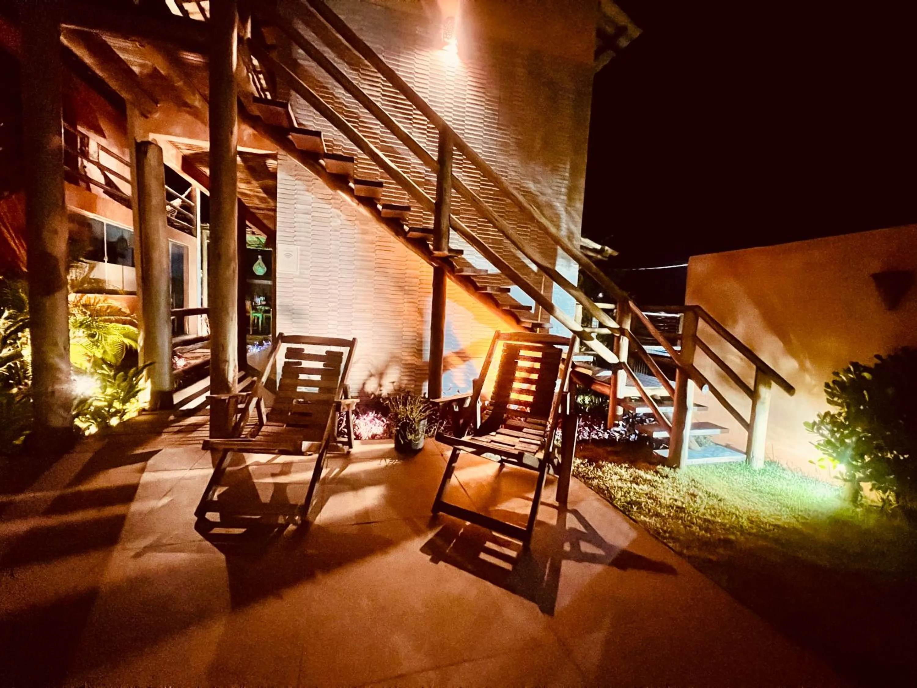 Communal lounge/ TV room in Pousada Vila dos Corais - Taipu de Fora