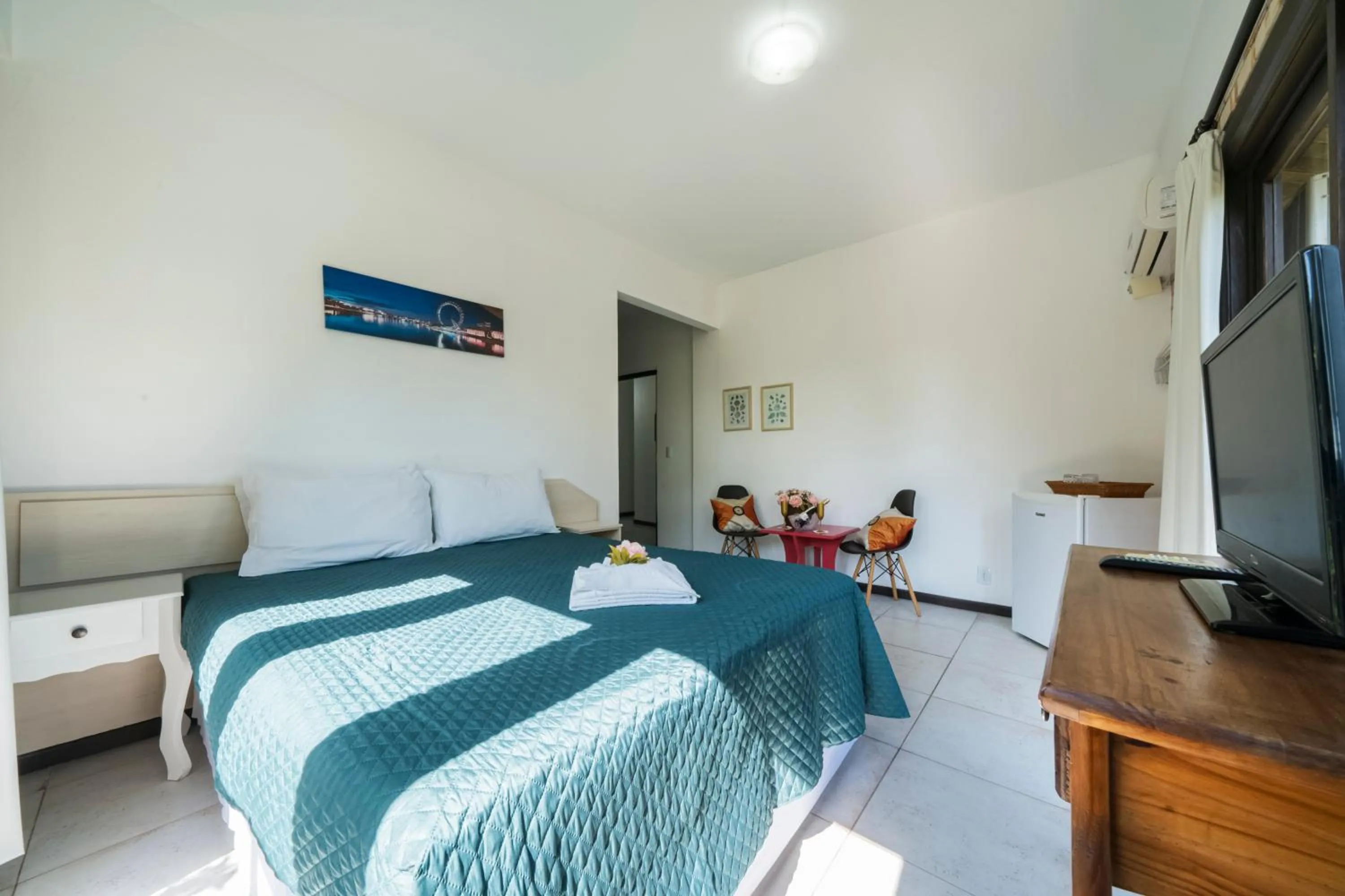 Bed in Pousada Albacora