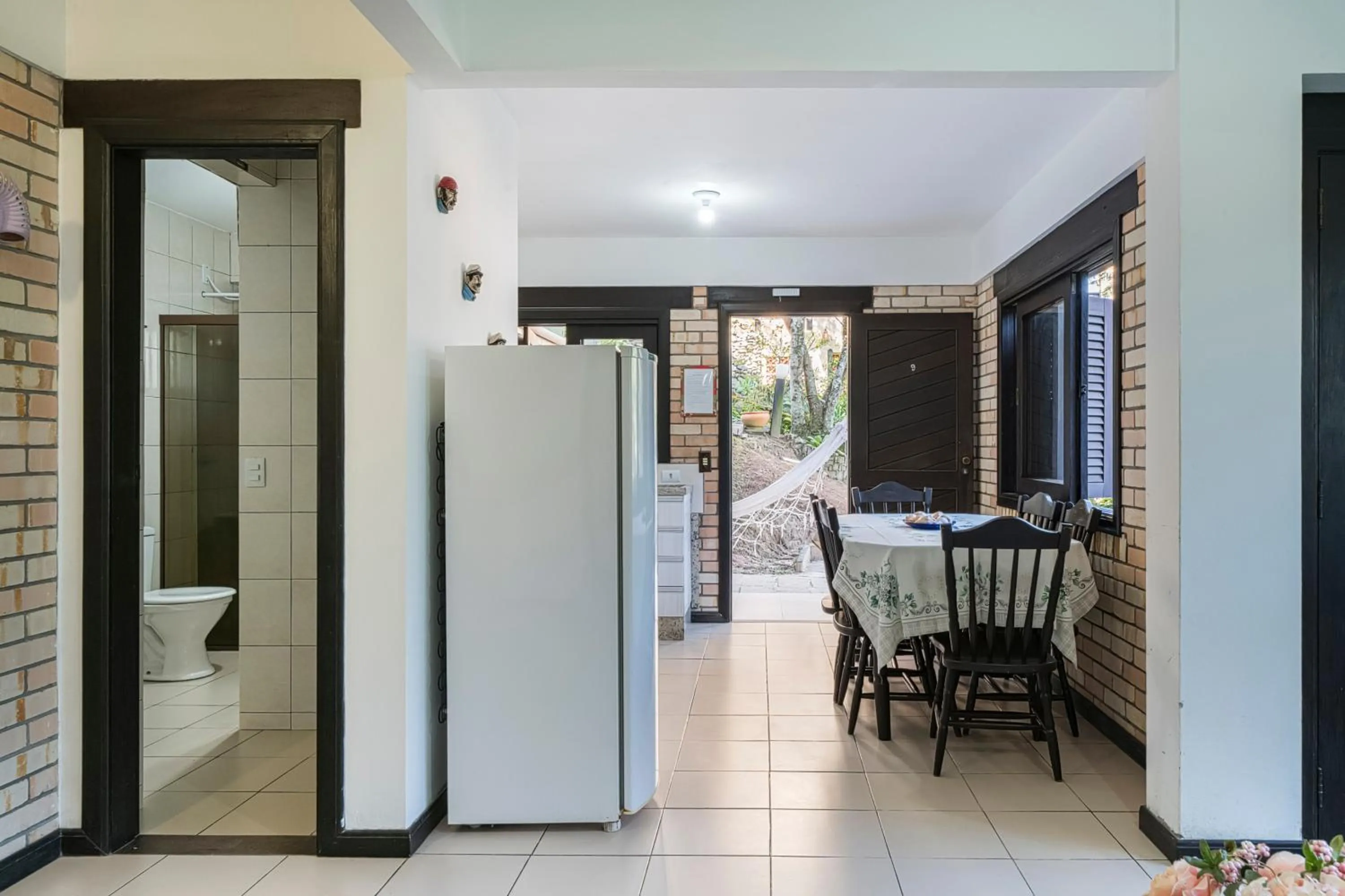 Kitchen or kitchenette in Pousada Albacora