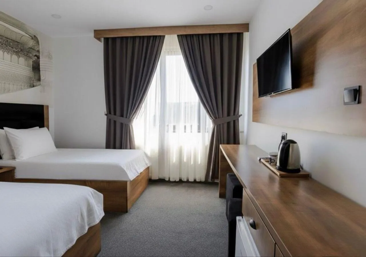 Bed in Acar Airport Hotel