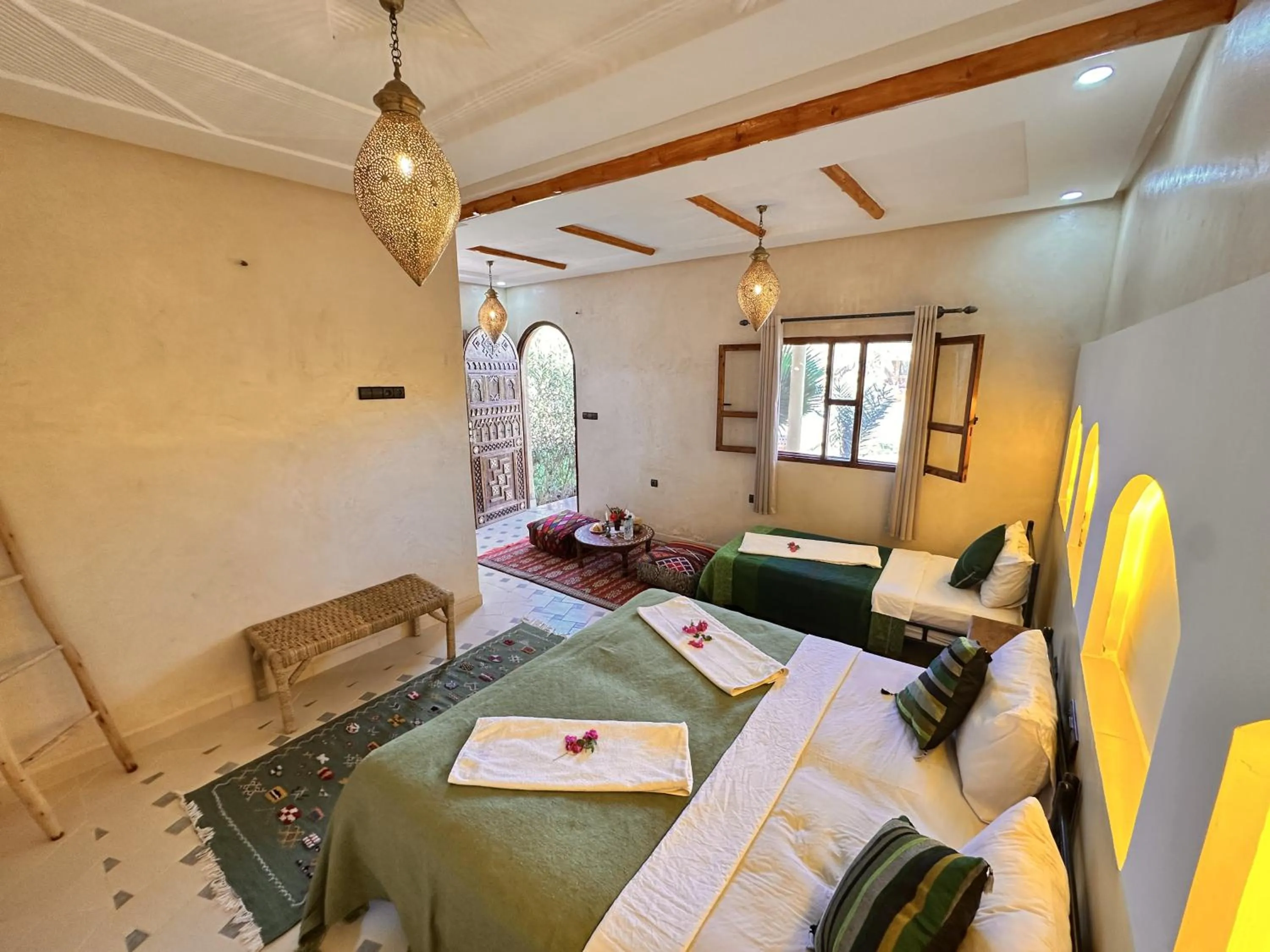 Bed in Oasis Tilogui-Luxury Hotel Restaurant and Desert Excursions In Zagora