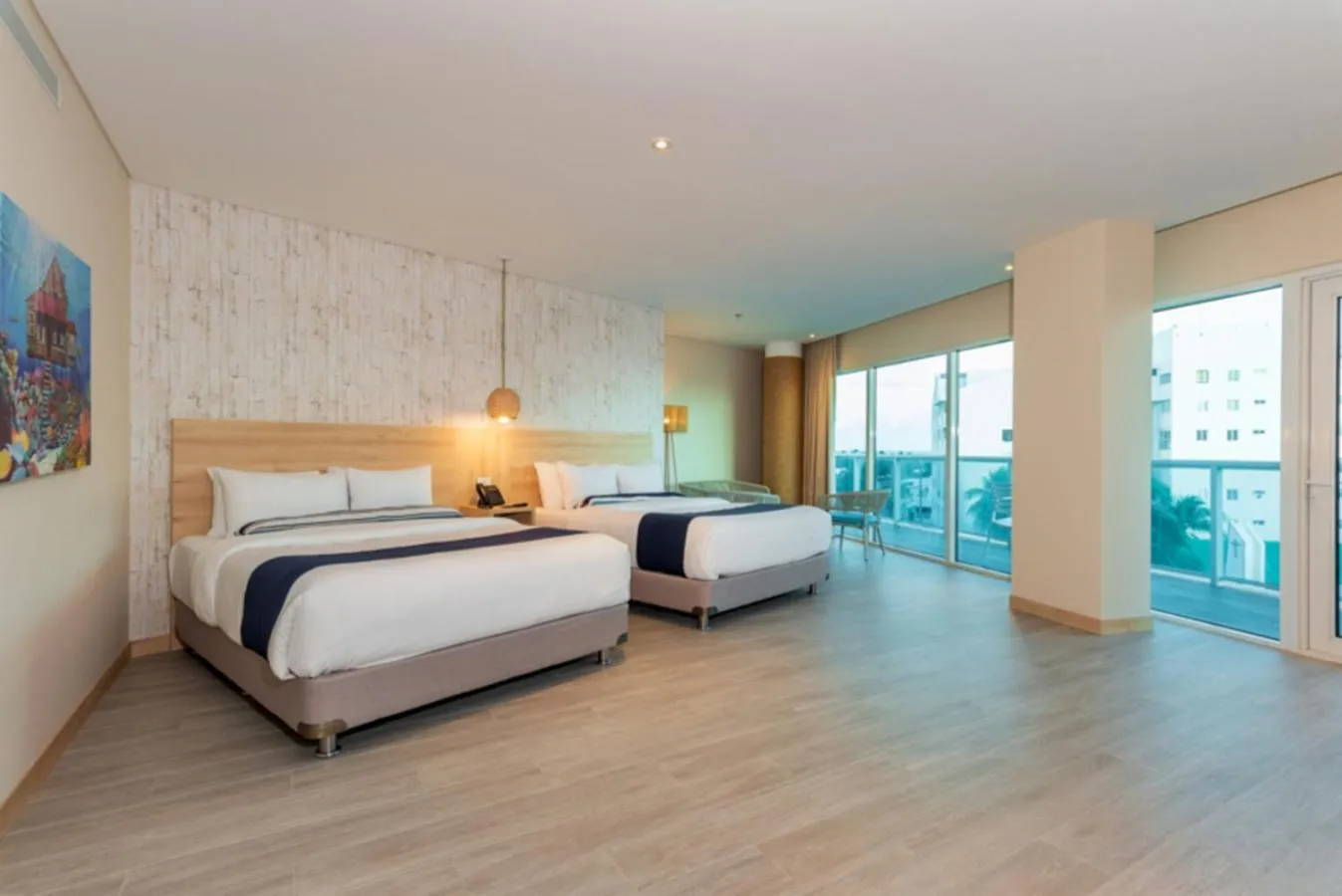 Photo of the whole room, Bed in Aquamare Hotel