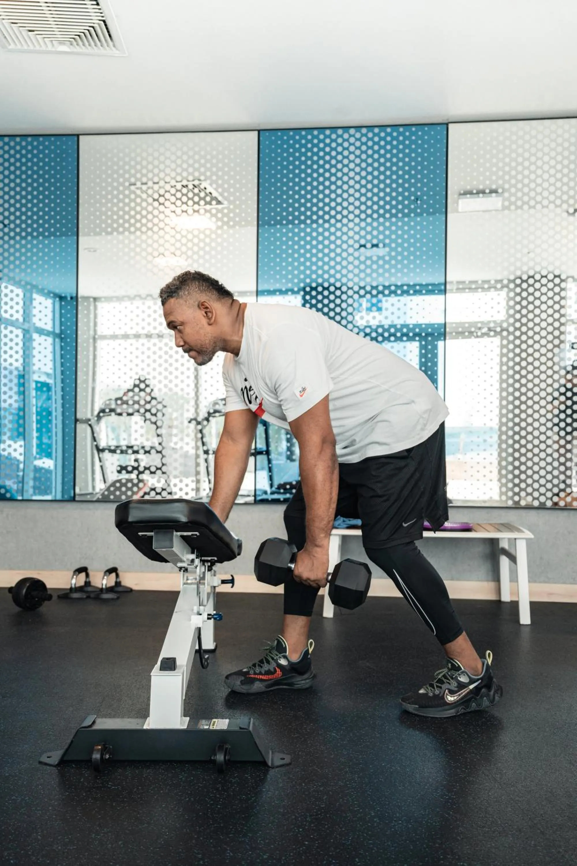 Fitness centre/facilities in Aquamare Hotel