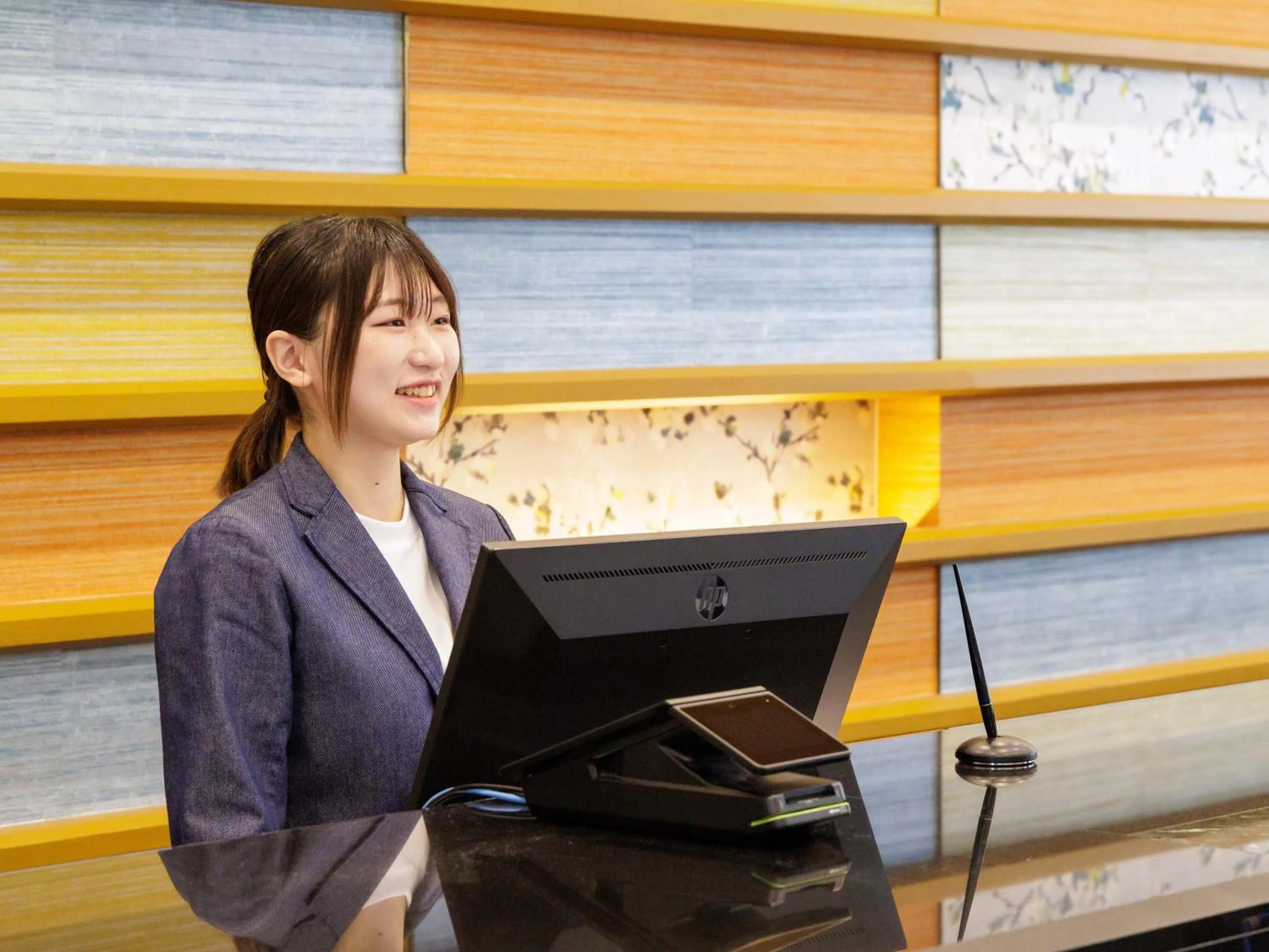 Lobby or reception in Nishitetsu Inn Kochi Harimayabashi