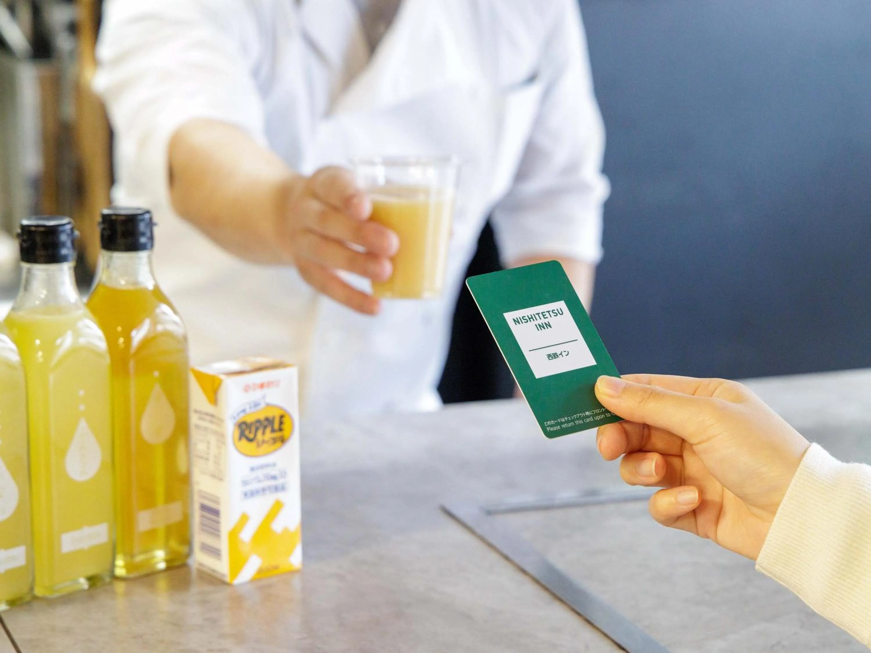 Drinks in Nishitetsu Inn Kochi Harimayabashi