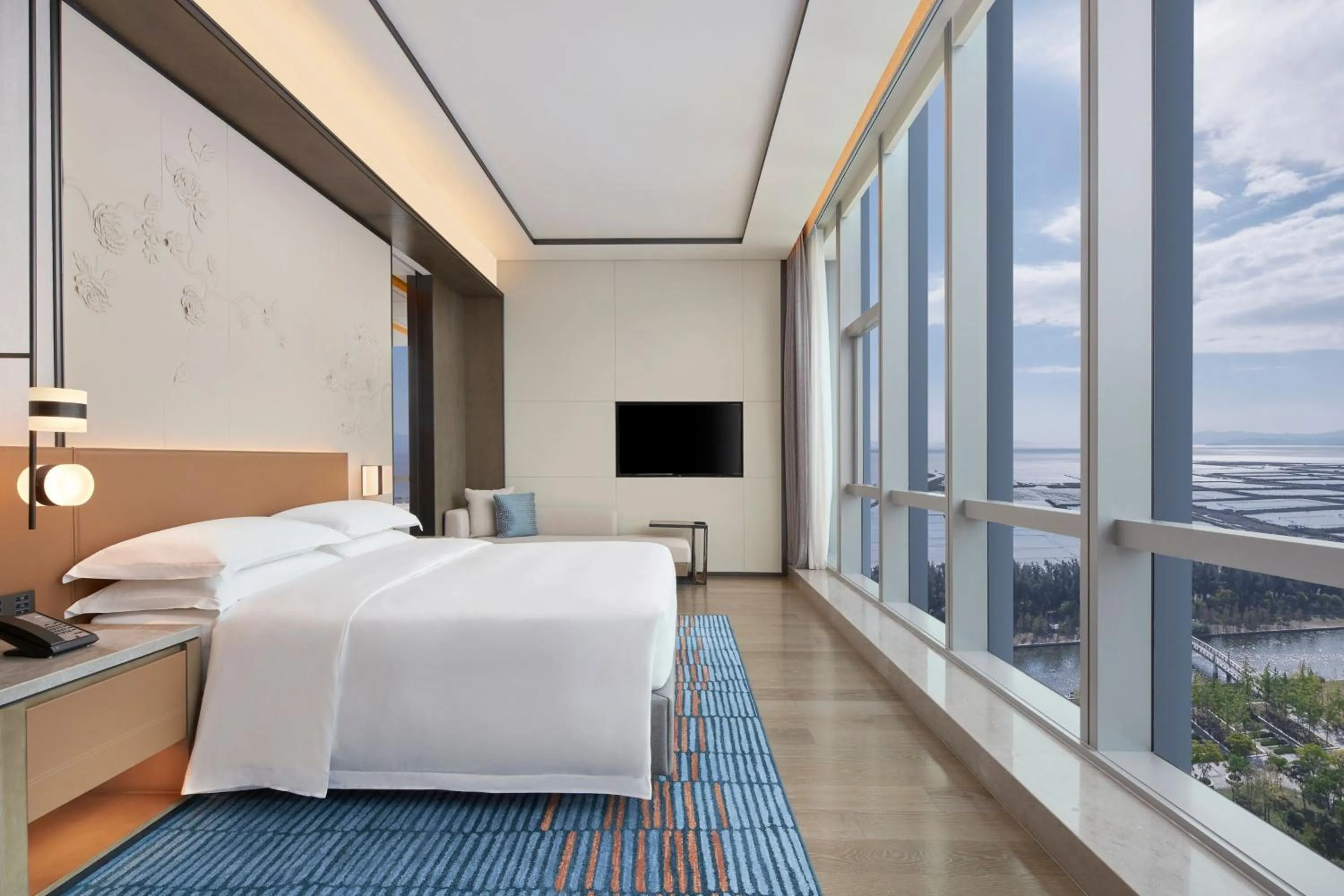 Bedroom, Bed in Courtyard by Marriott Wenzhou Yueqing