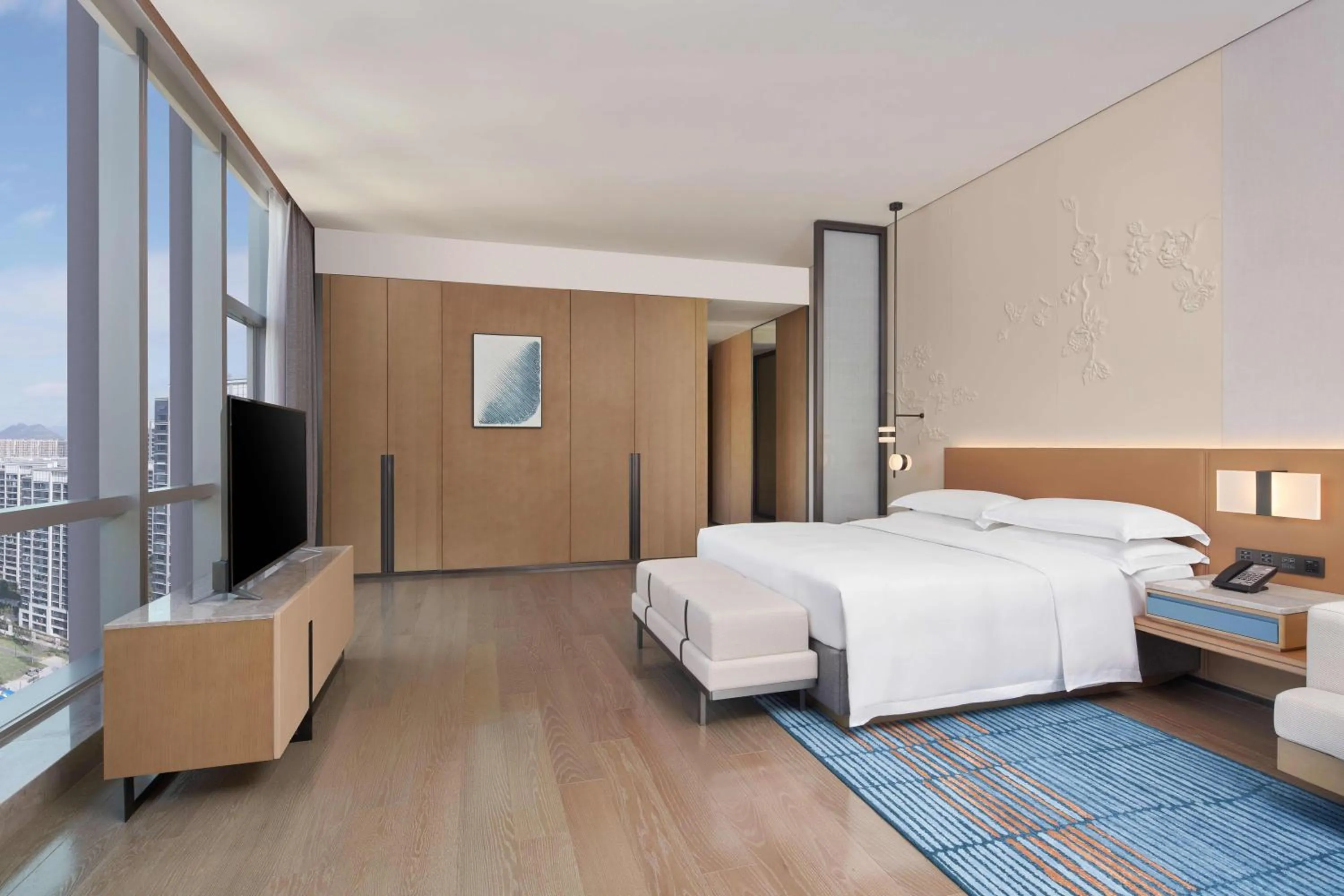 Bedroom, Bed in Courtyard by Marriott Wenzhou Yueqing