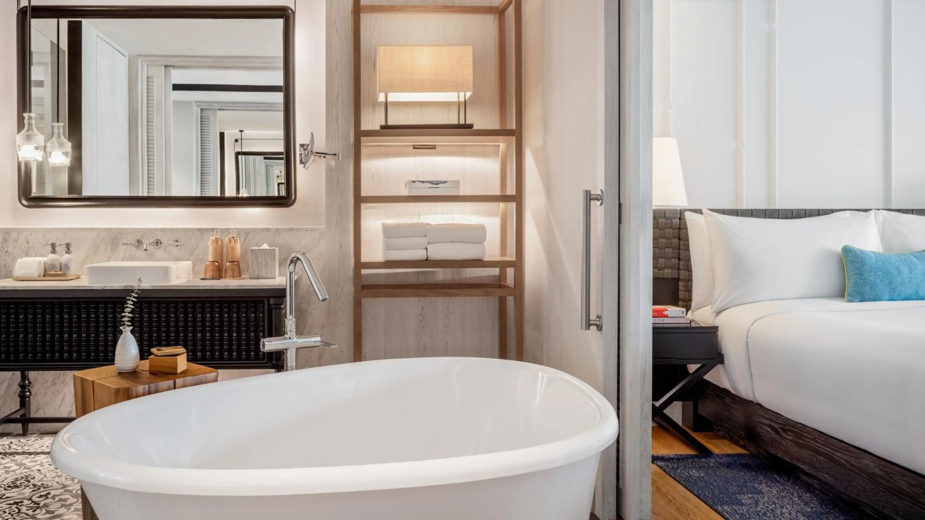 Bathroom, Bed in Kimpton Kitalay Samui by IHG