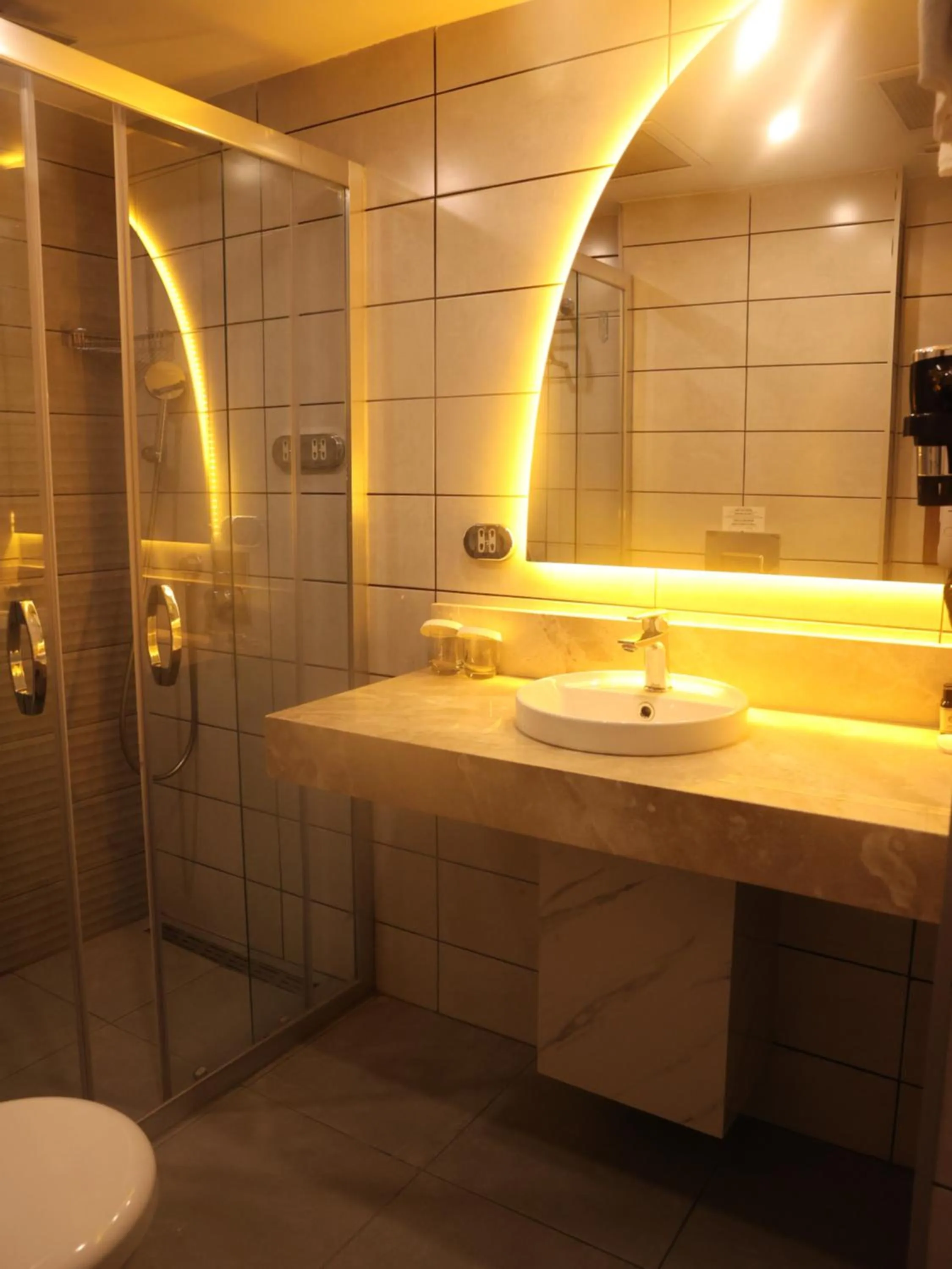 Shower in Best Western Izmir Hotel