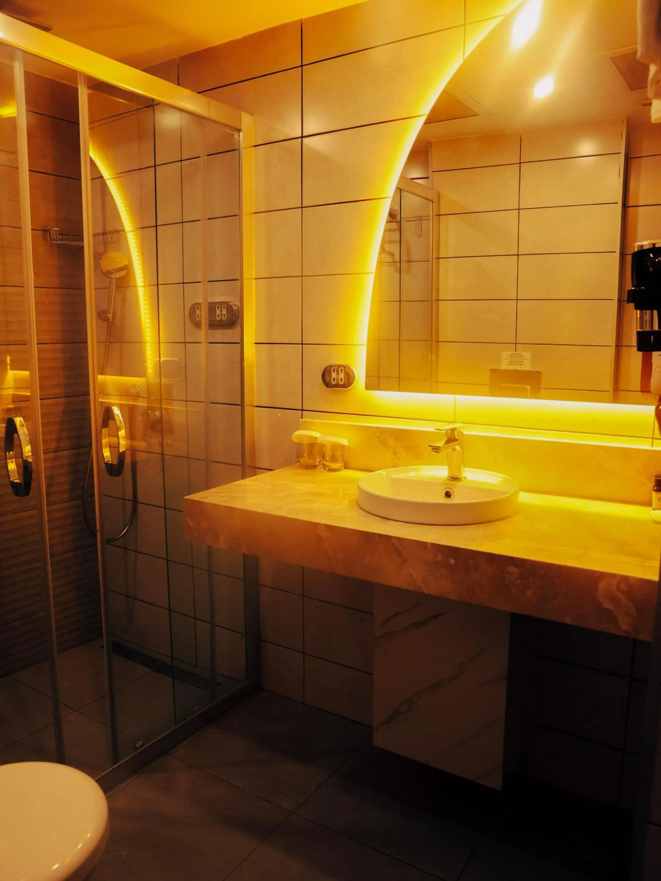 Shower in Best Western Izmir Hotel