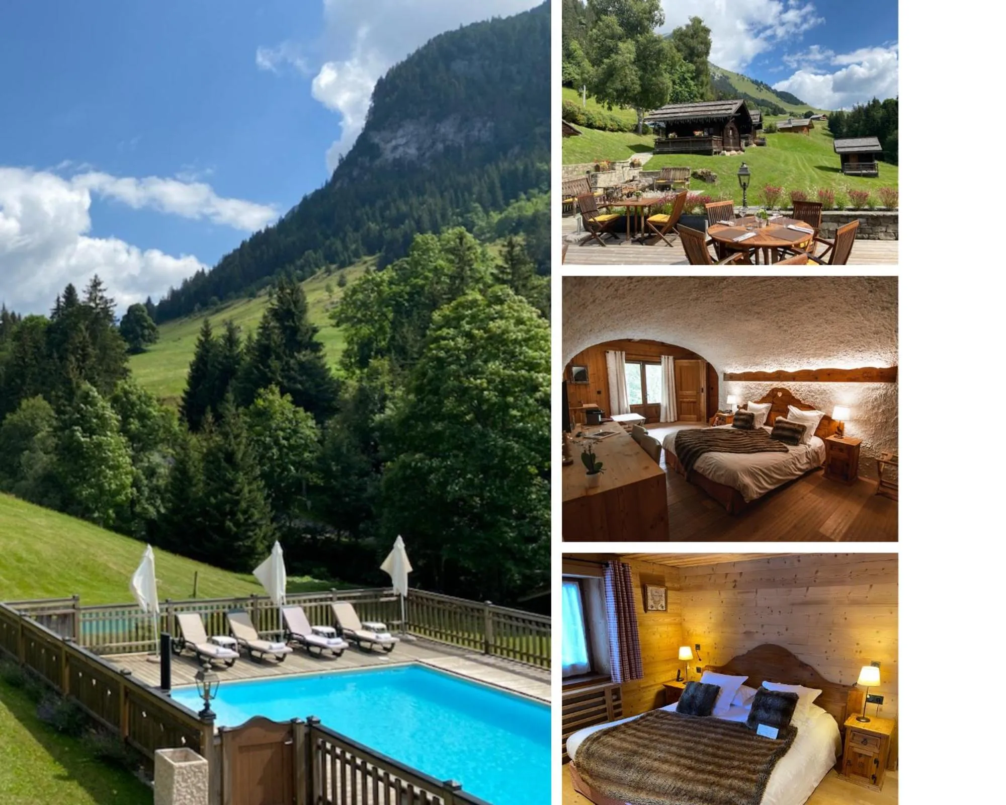 Swimming pool in Les Chalets de la Serraz