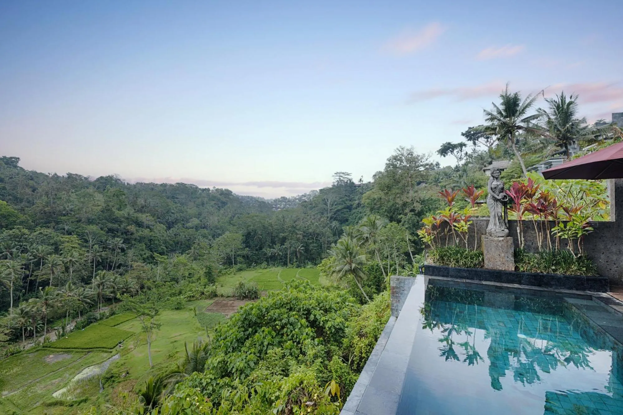 Pool view in Black Penny Villas Ubud