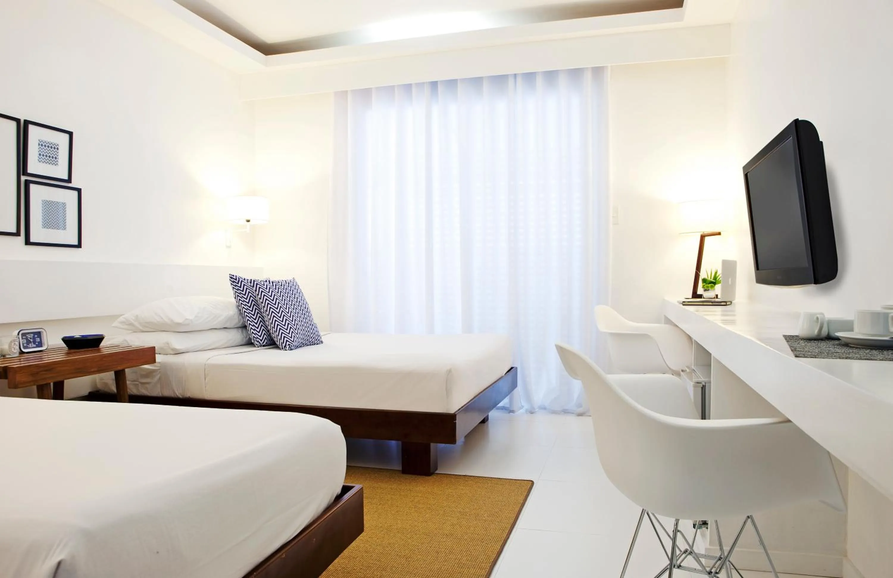 Photo of the whole room, Bed in Blue Marina Boracay