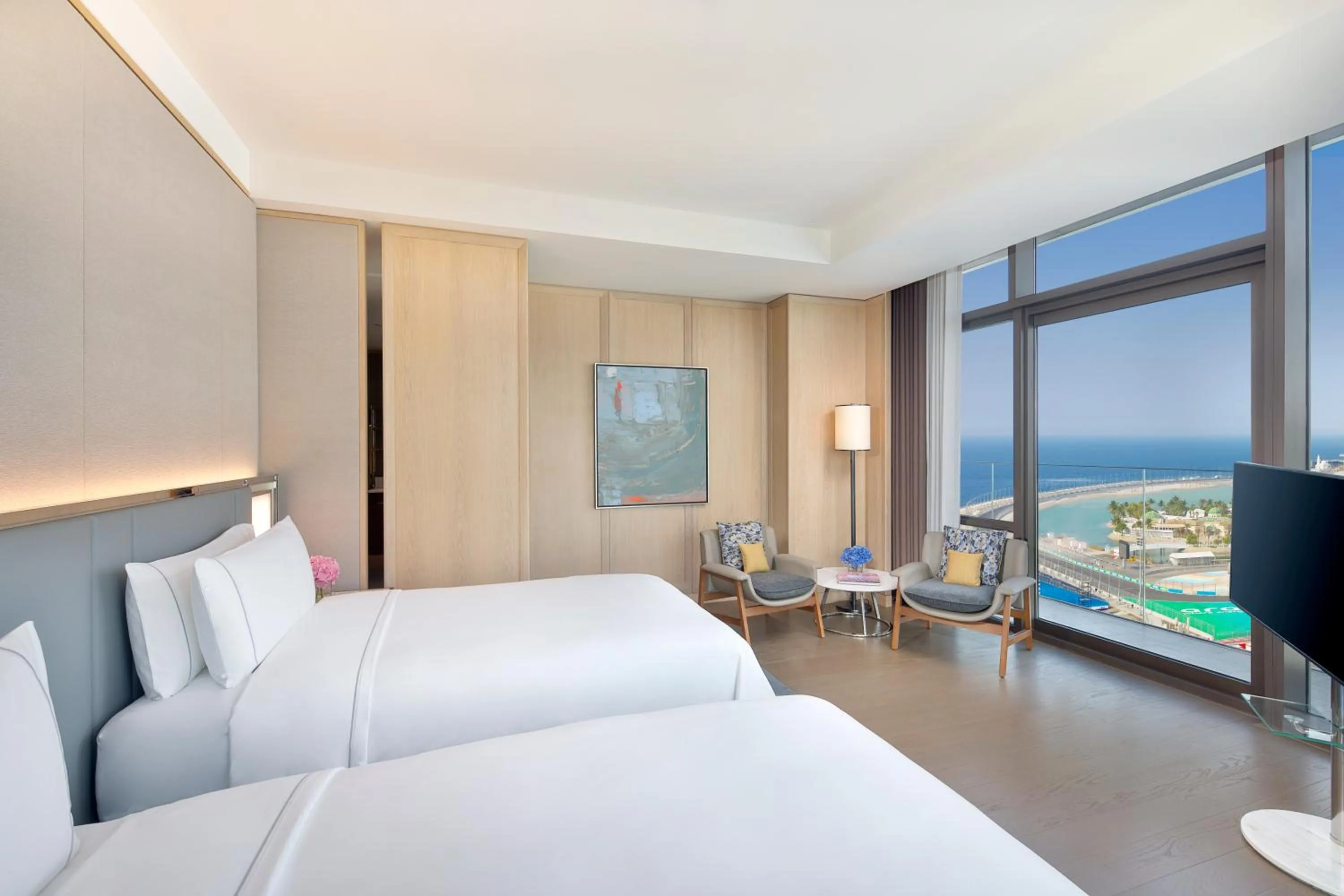 Bedroom, Bed in Shangri-La Jeddah