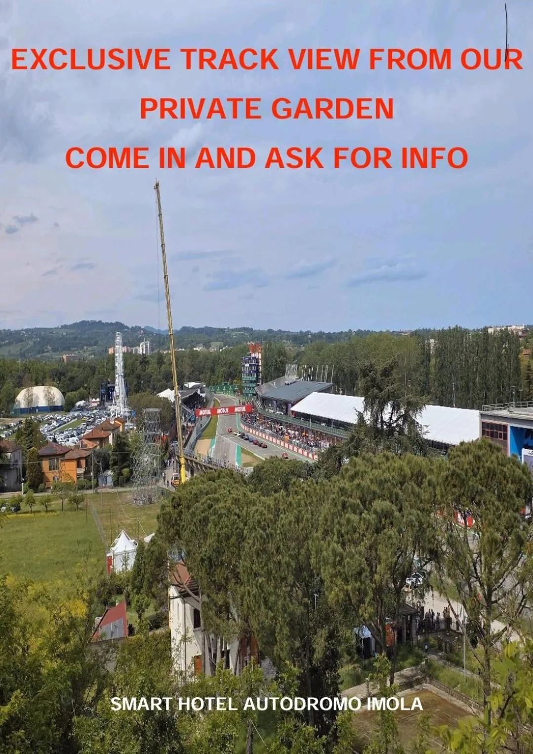 Inner courtyard view in Smart Hotel Autodromo