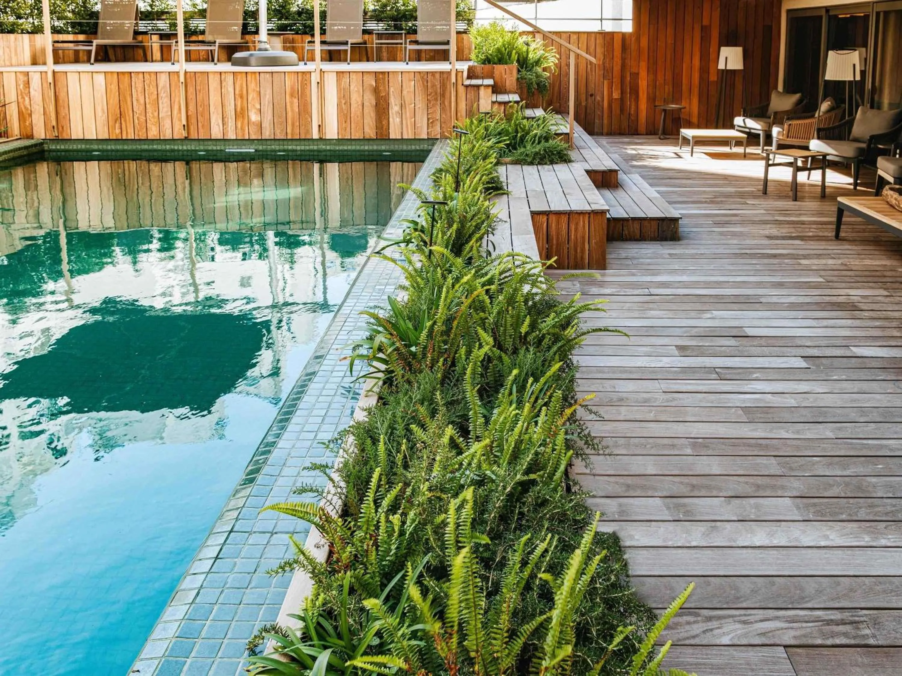 Pool view in Costanero Hotel Montevideo - MGallery Collection