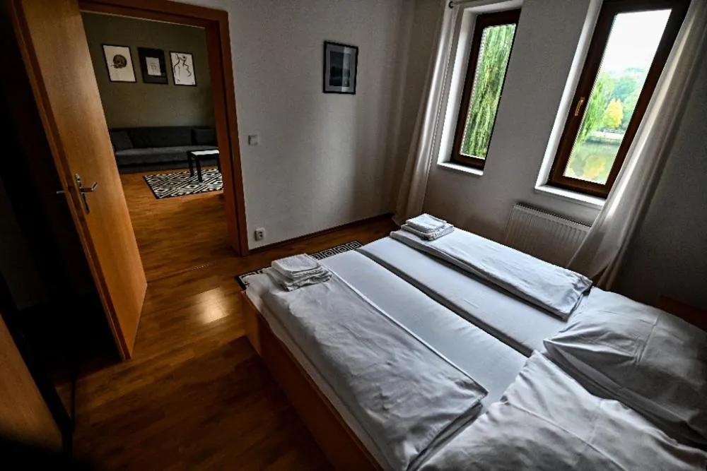 Bed in Aparthotel Faust