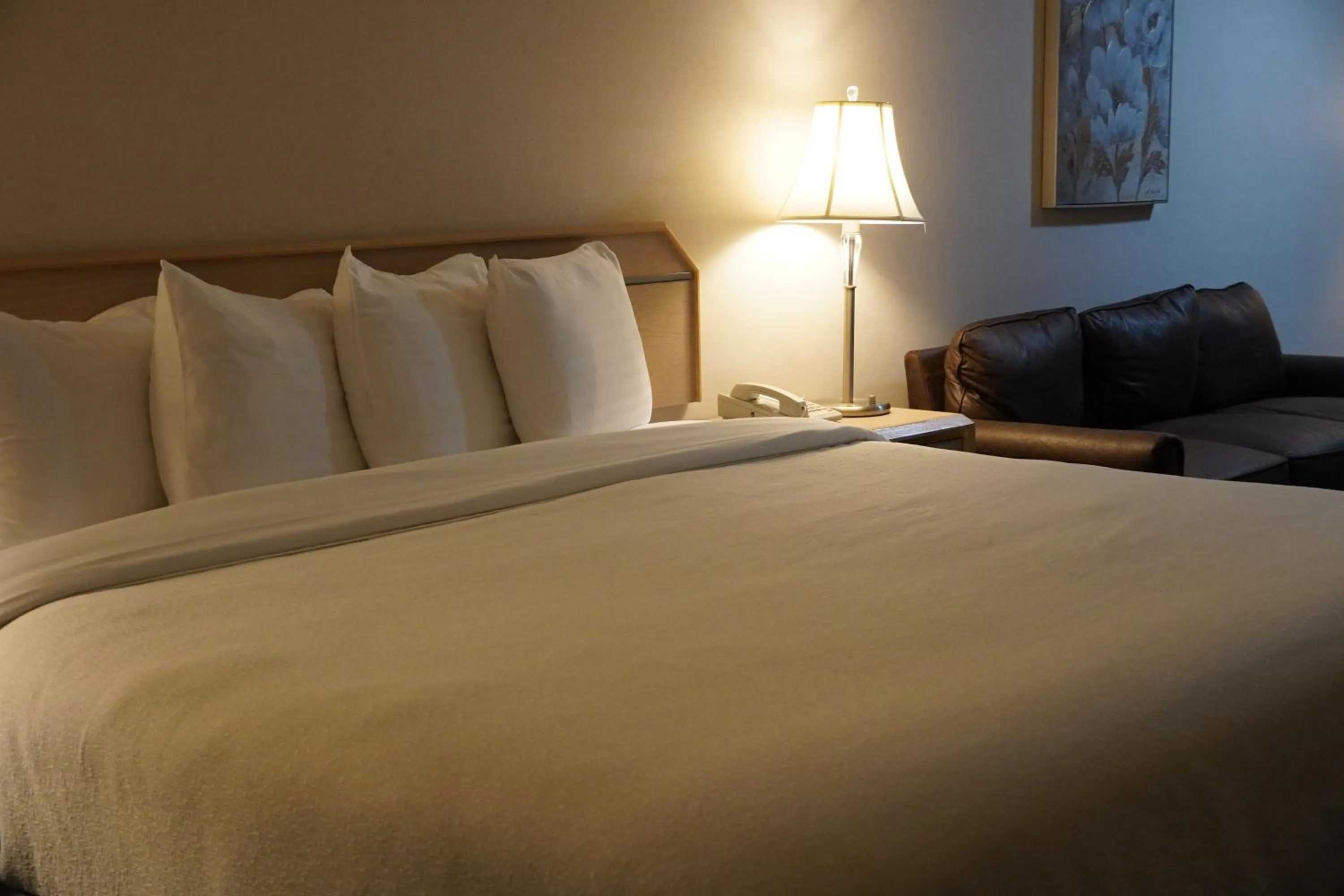 Bed in Timberland Inn & Suites