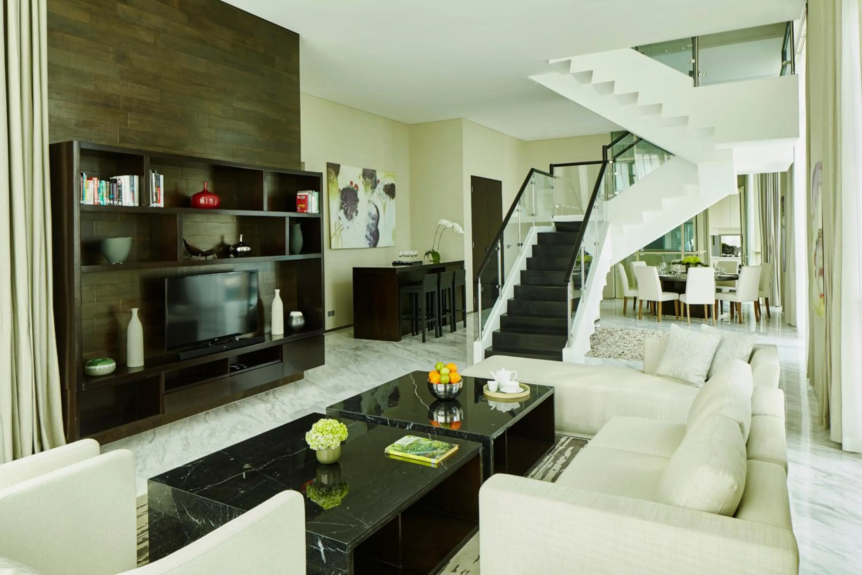 Living room in Fraser Residence Menteng Jakarta