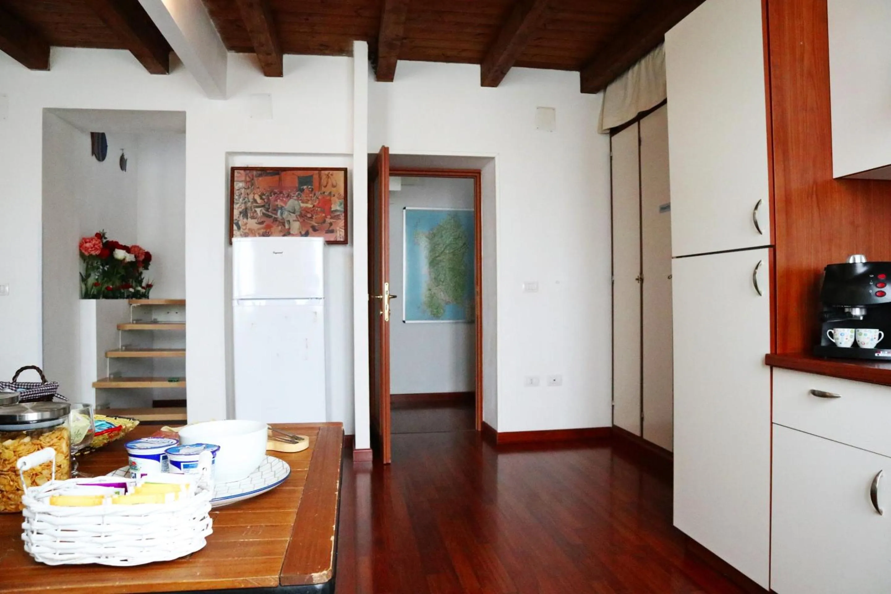 Kitchen or kitchenette in Cuscino e Cappuccino B&B