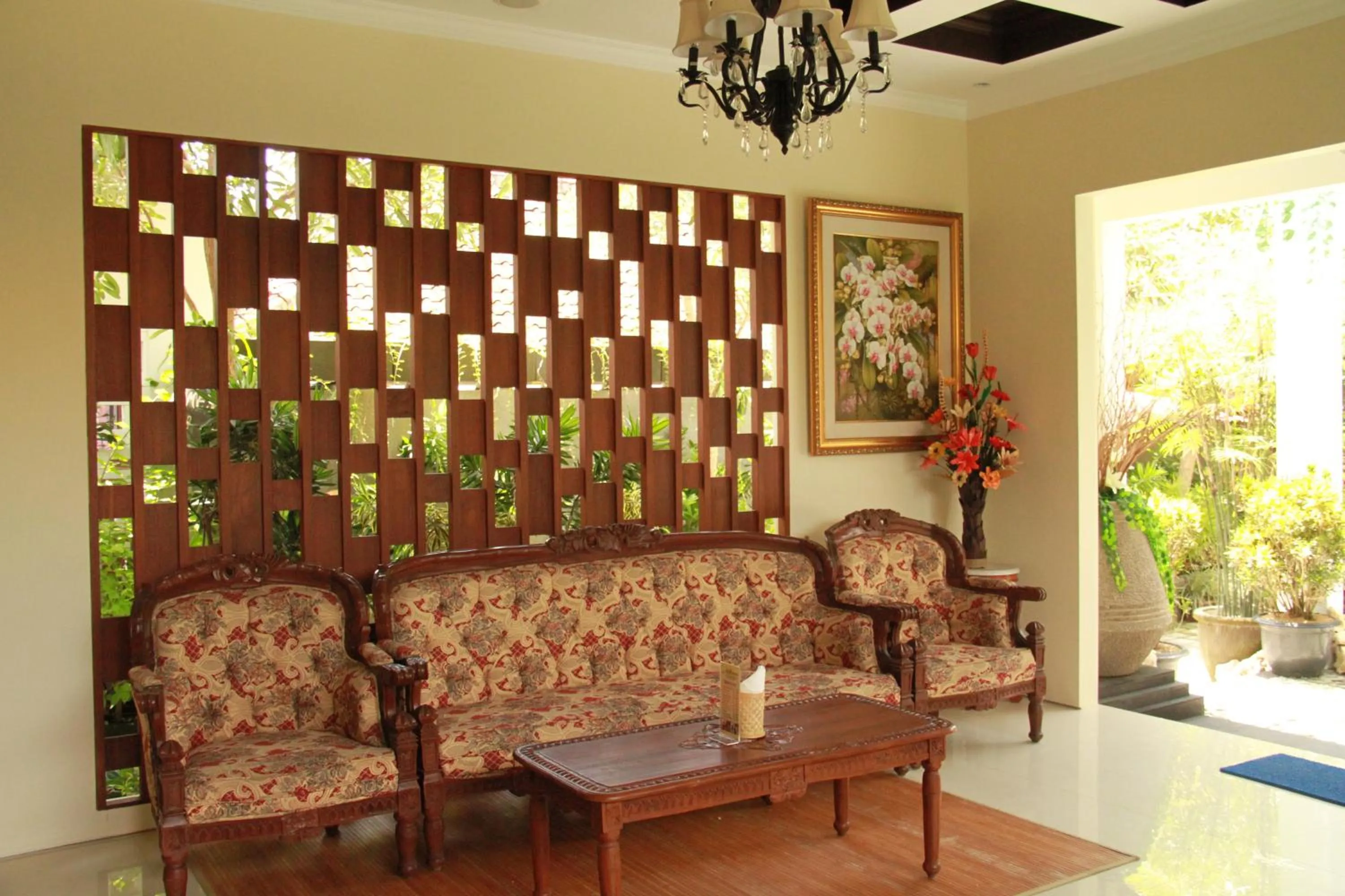 Living room in Putri Homestay