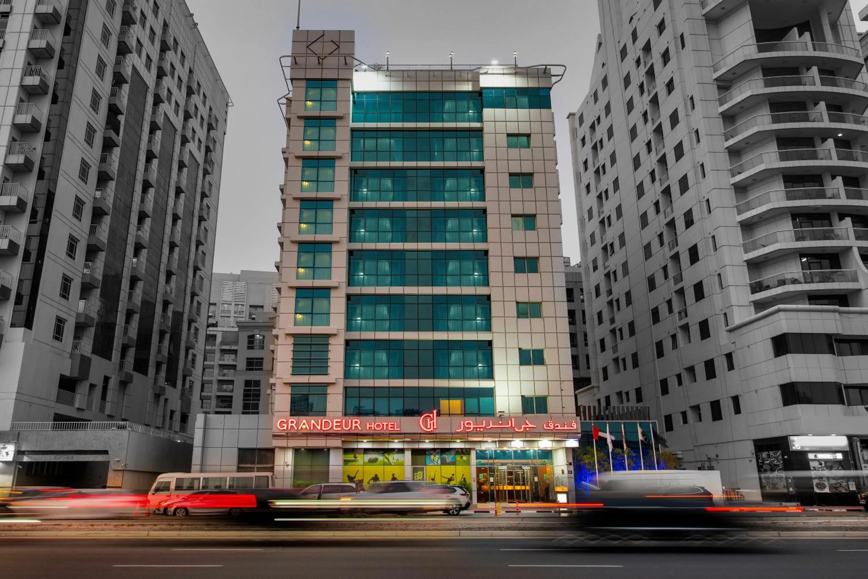 Property building in Grandeur Hotel Al Barsha