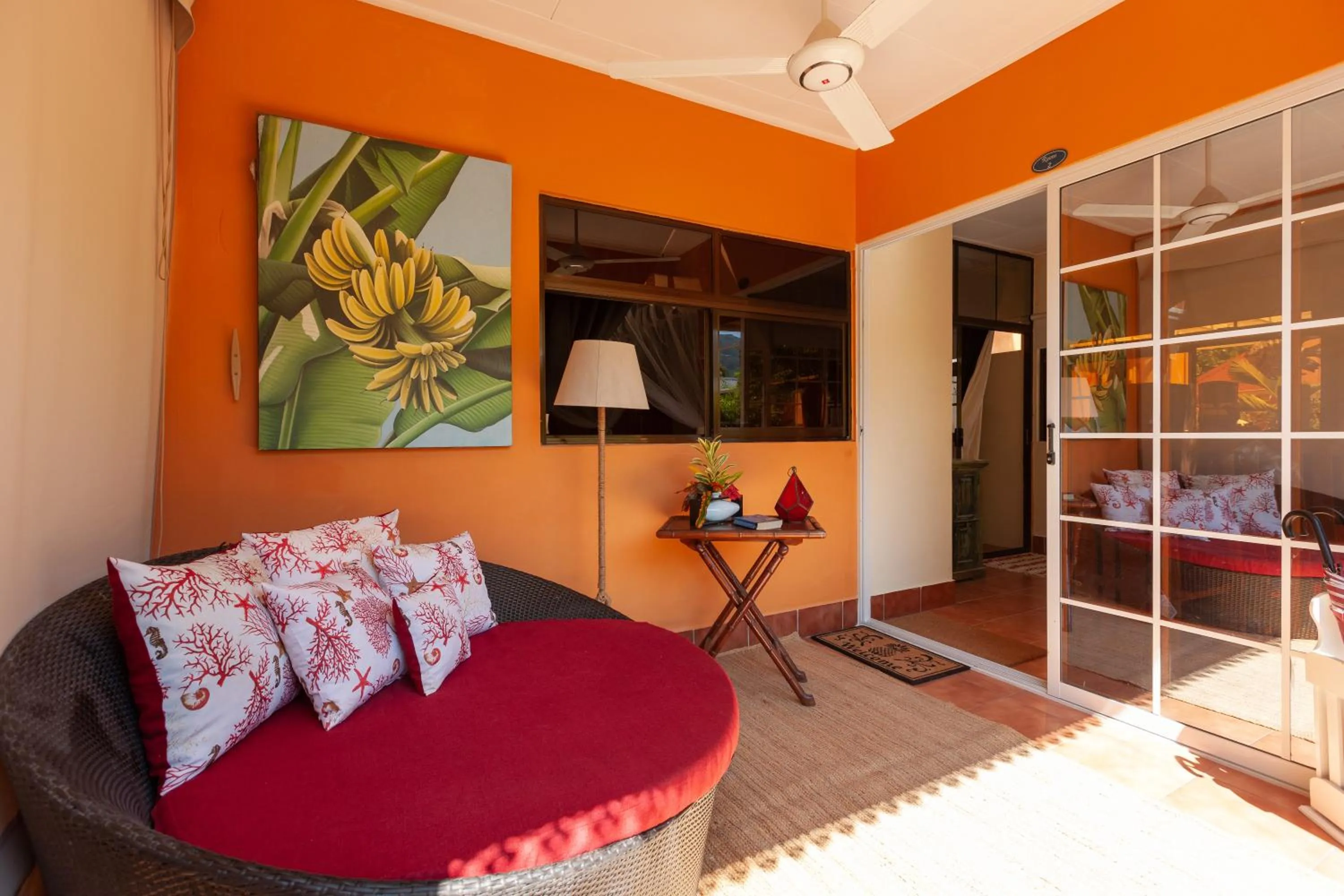 Balcony/Terrace, Bed in Oceane Self Catering