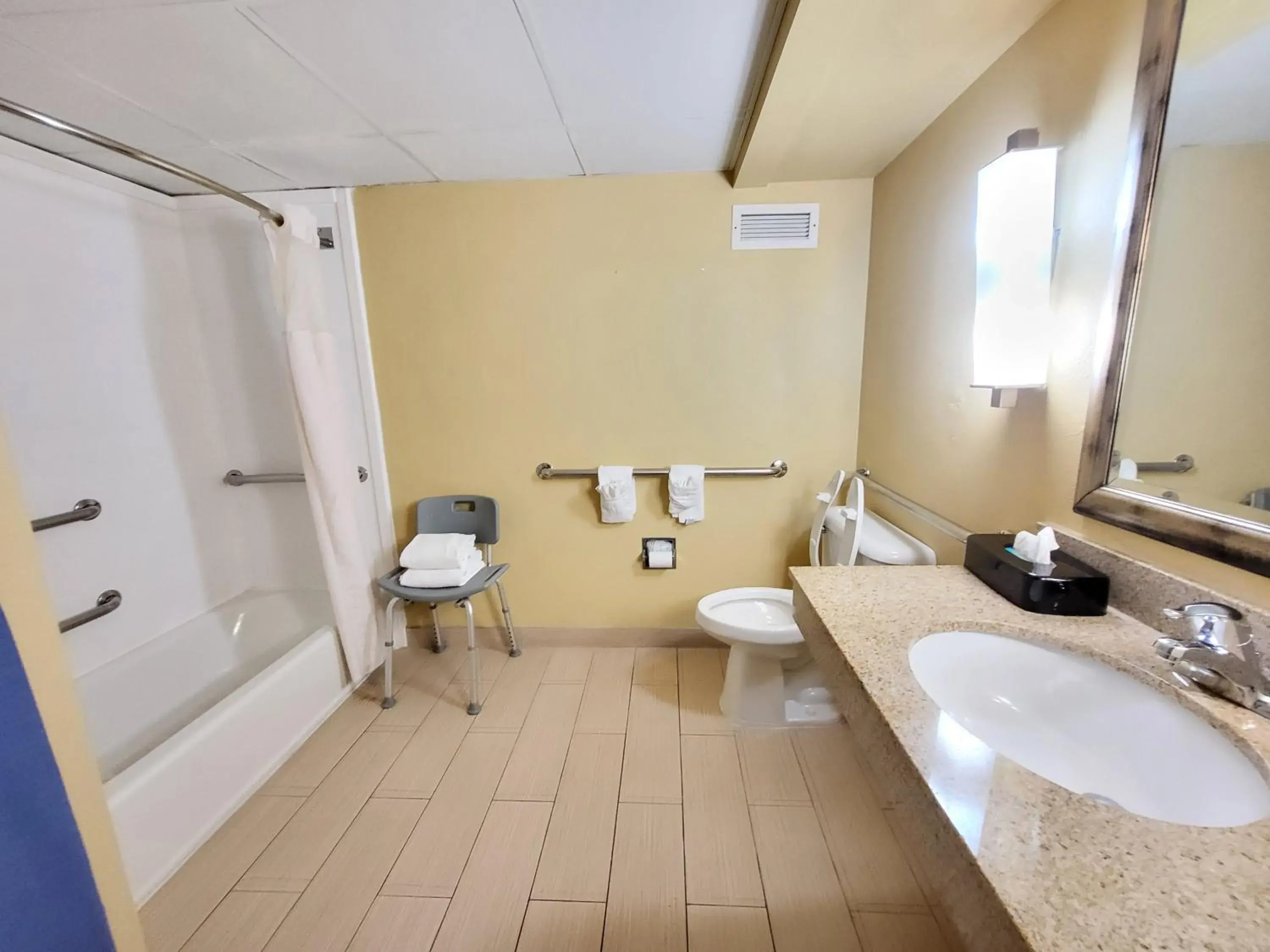 King Suite with Mobility Access and Bathtub with Grab Bars, Non-Smoking in Wingate by Wyndham Greensboro-Coliseum King Suite with Mobility Access and Bathtub with Grab Bars, Non-Smoking in Wingate by Wyndham Greensboro-Coliseum