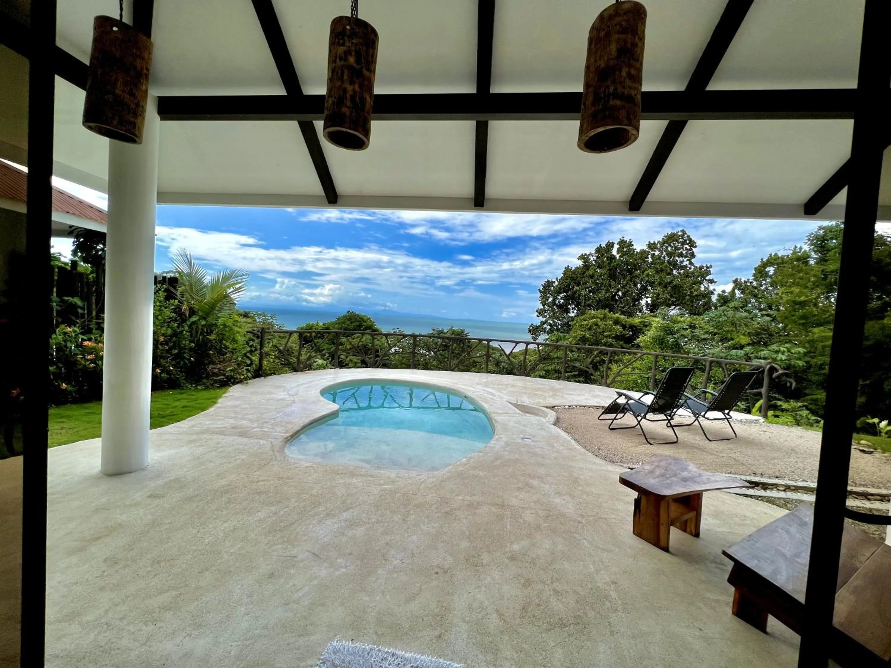 Pool view in Akua Suites Ocean View
