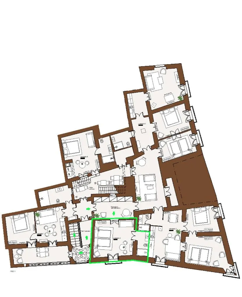 Floor plan in Casa Soure Suites and Apartments