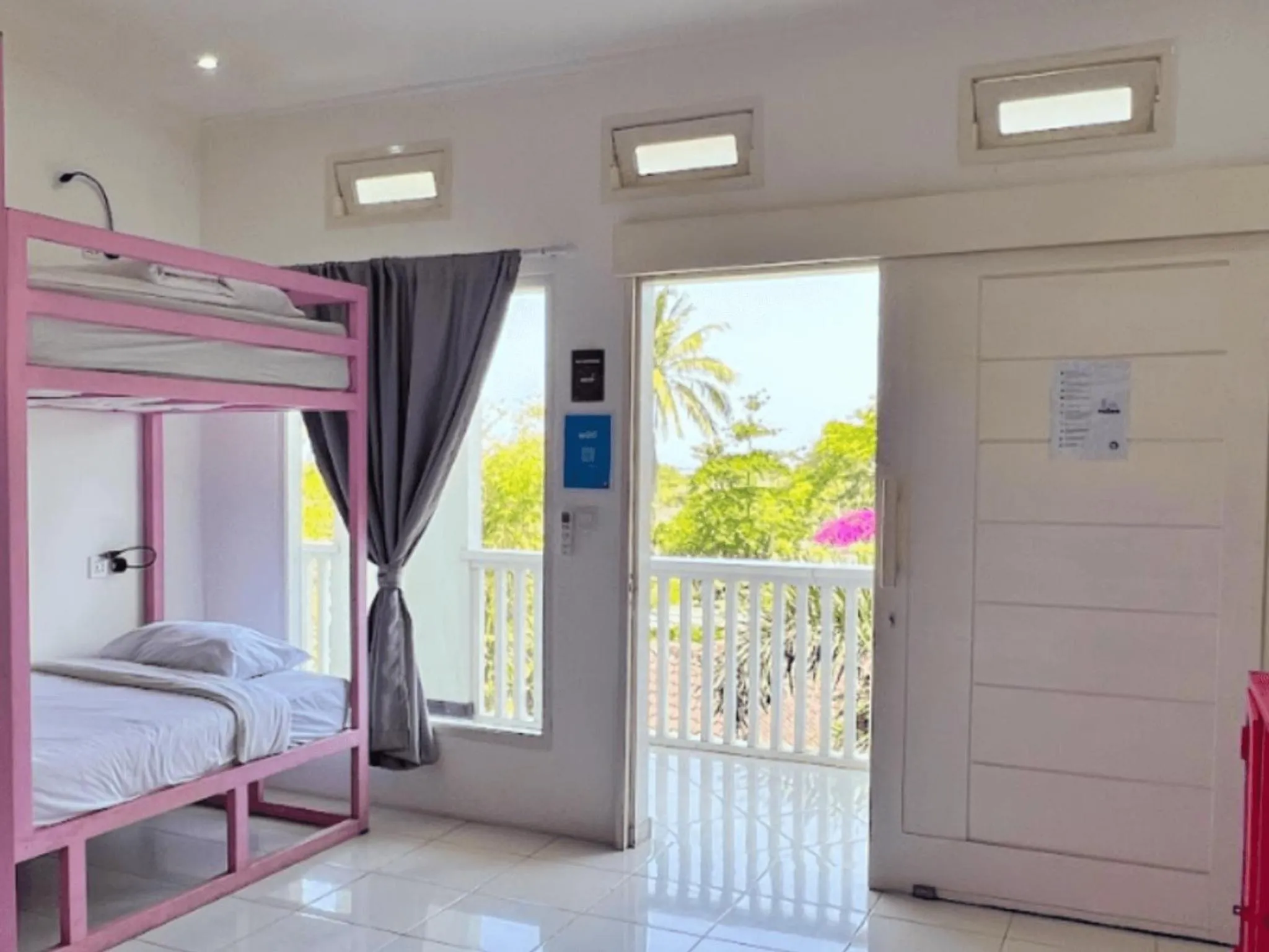 Bed in Mad Monkey Kuta Lombok