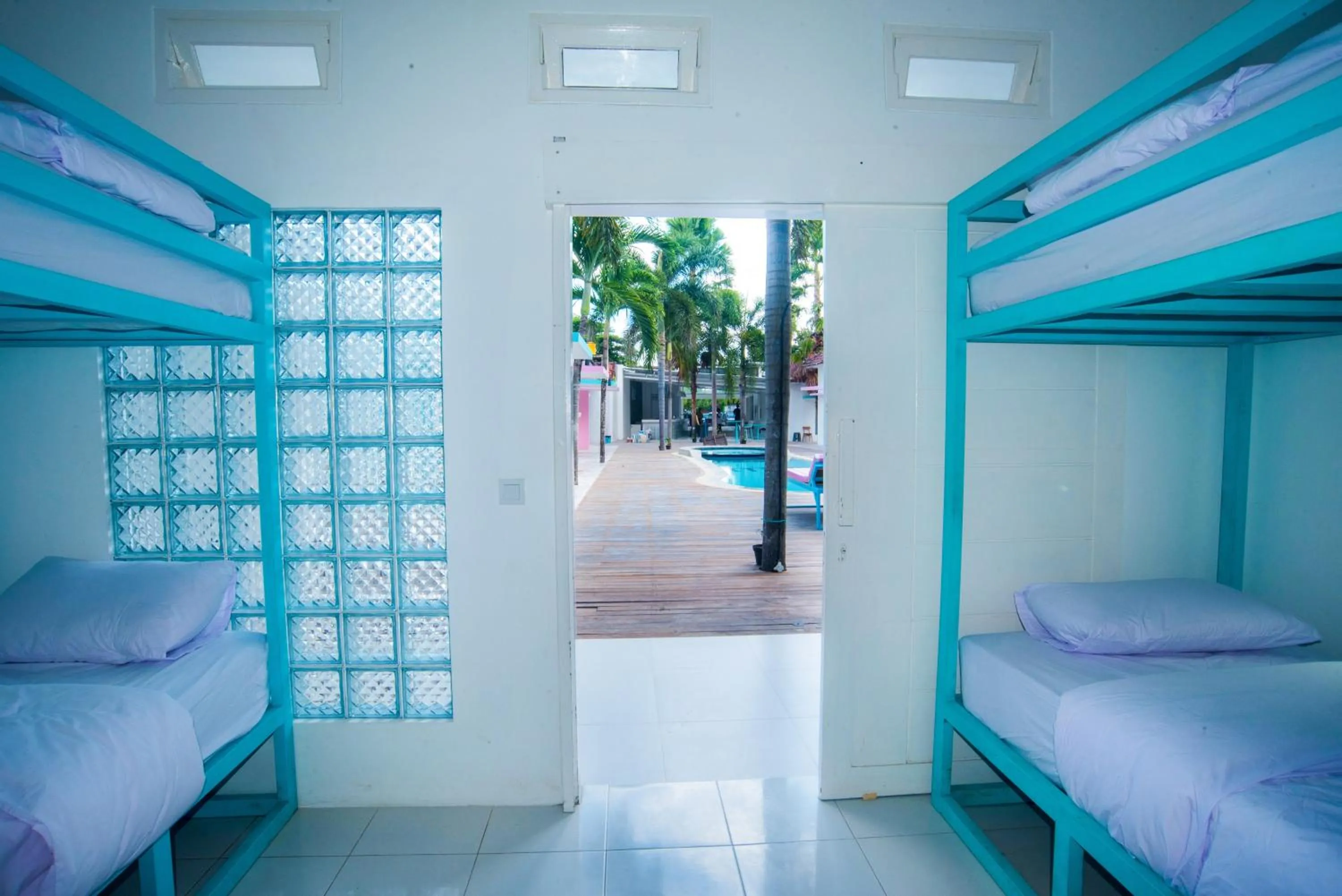 Bed in Mad Monkey Kuta Lombok