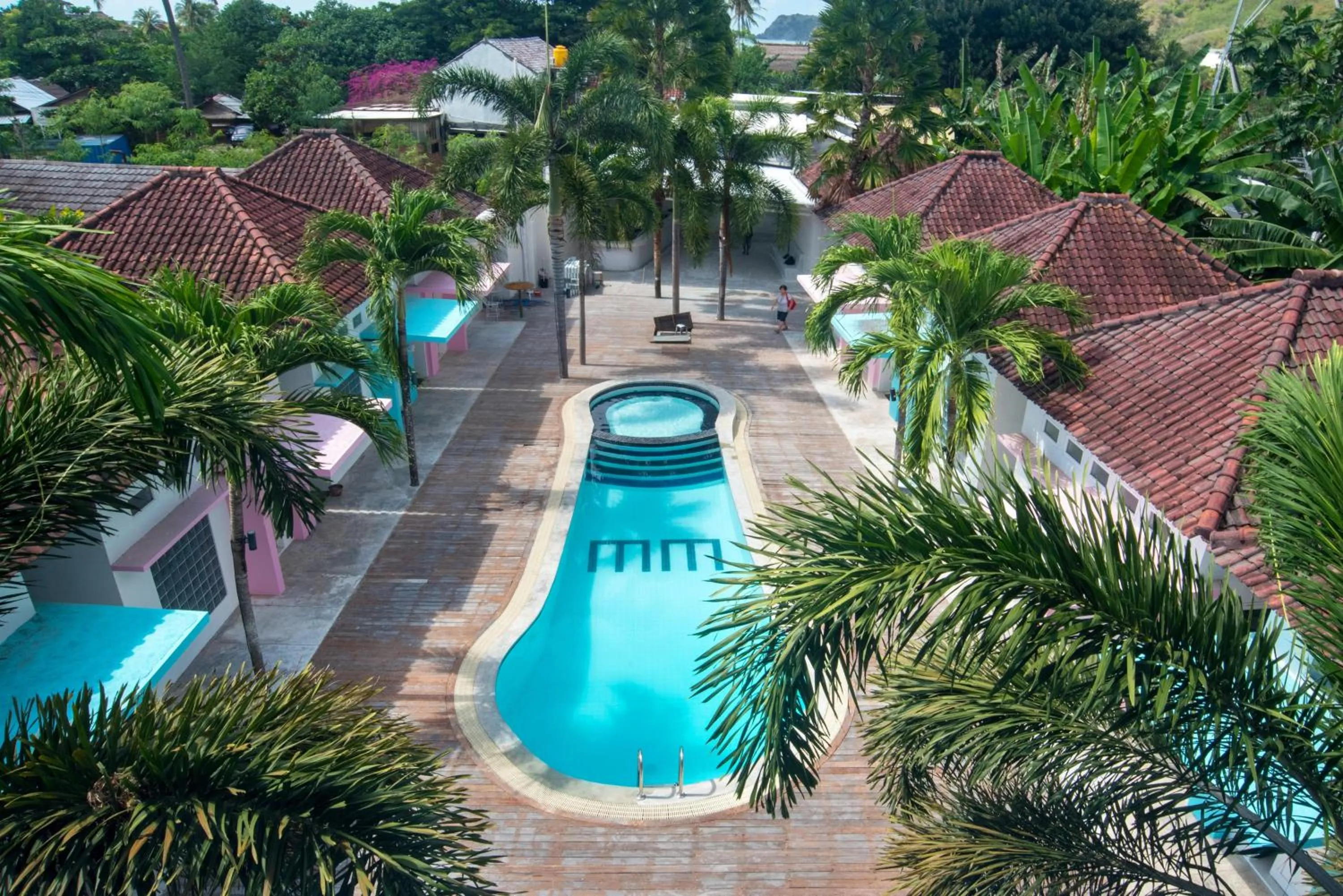 Pool view in Mad Monkey Kuta Lombok