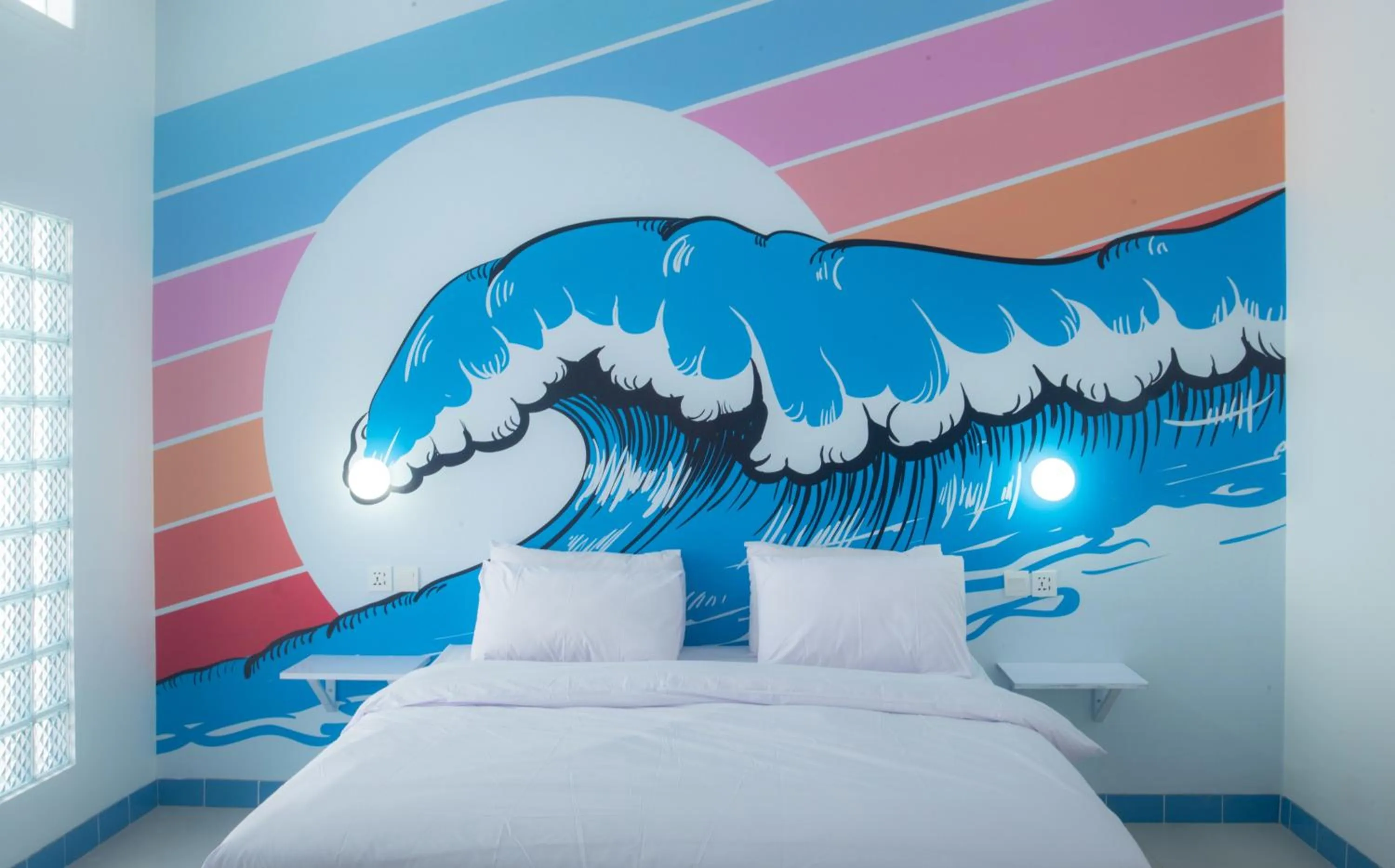 Bed in Mad Monkey Kuta Lombok