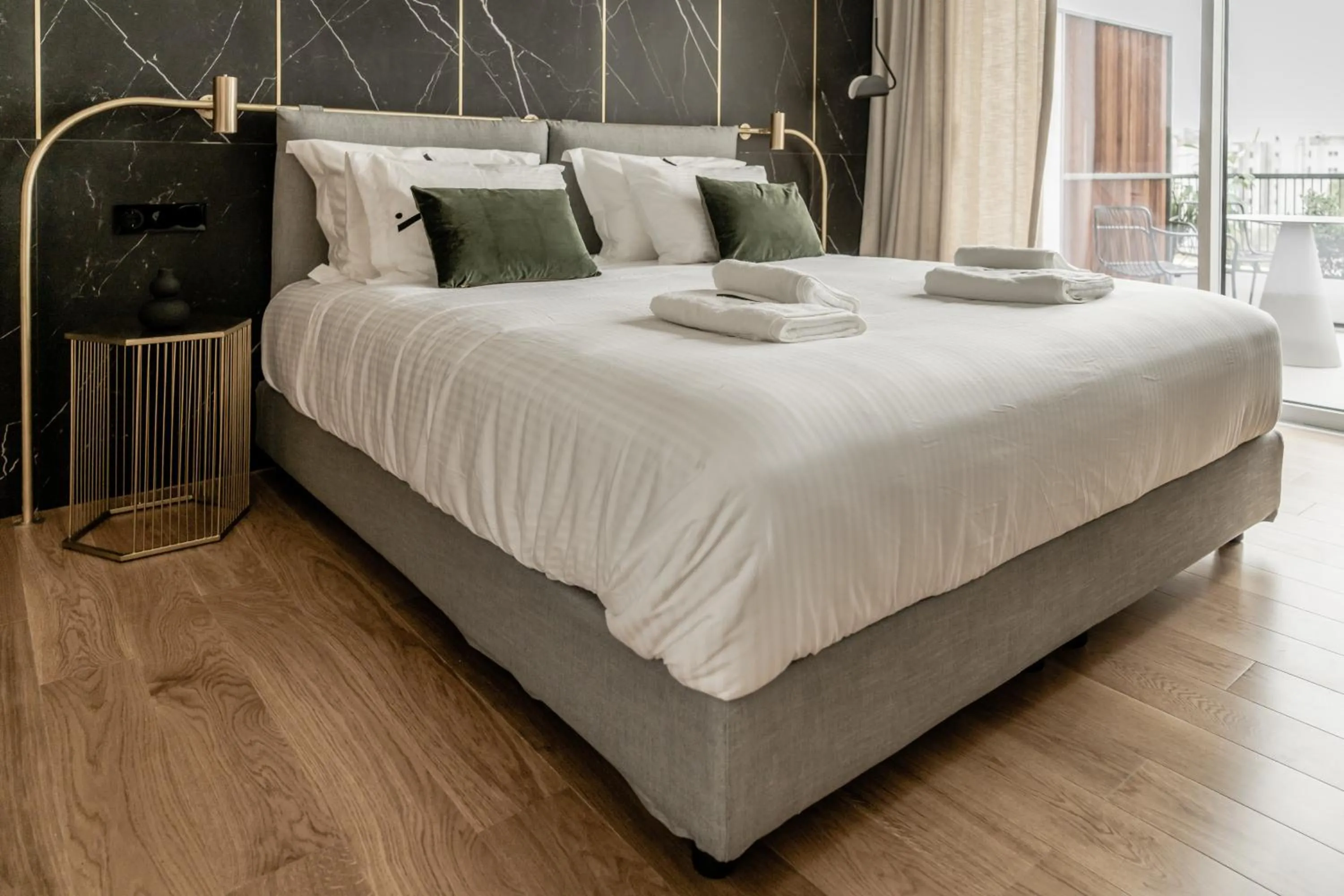 Bed in Athinaion Recreation Suites