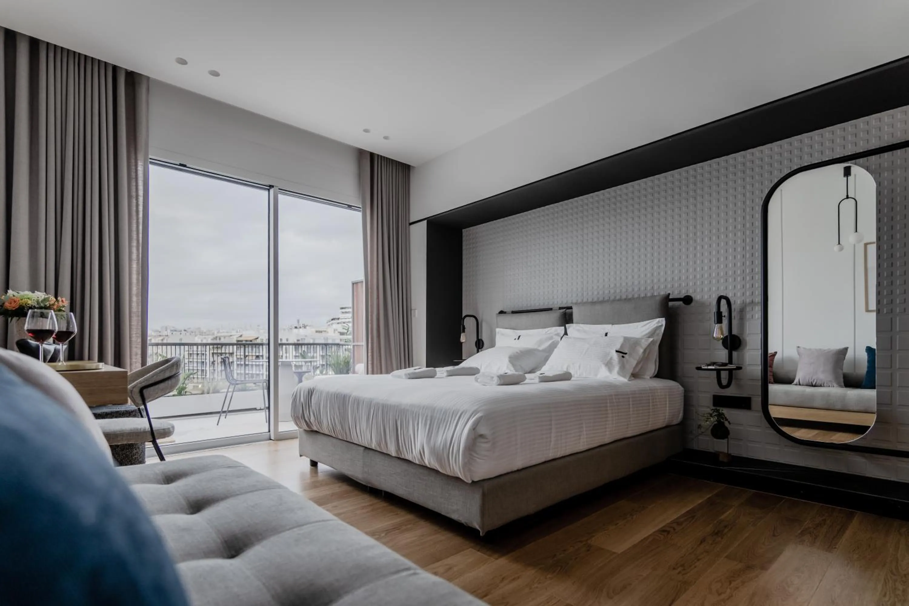 Bed in Athinaion Recreation Suites