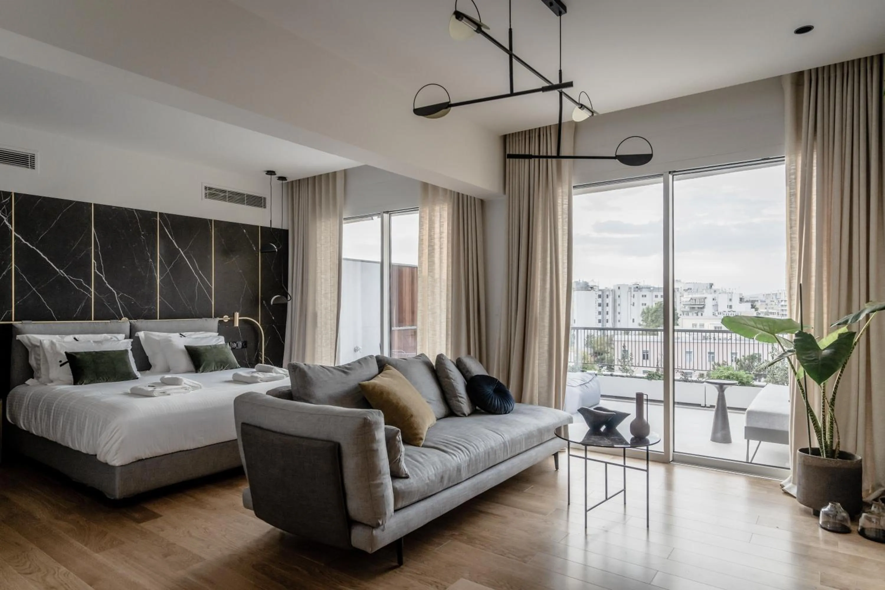 Bed in Athinaion Recreation Suites