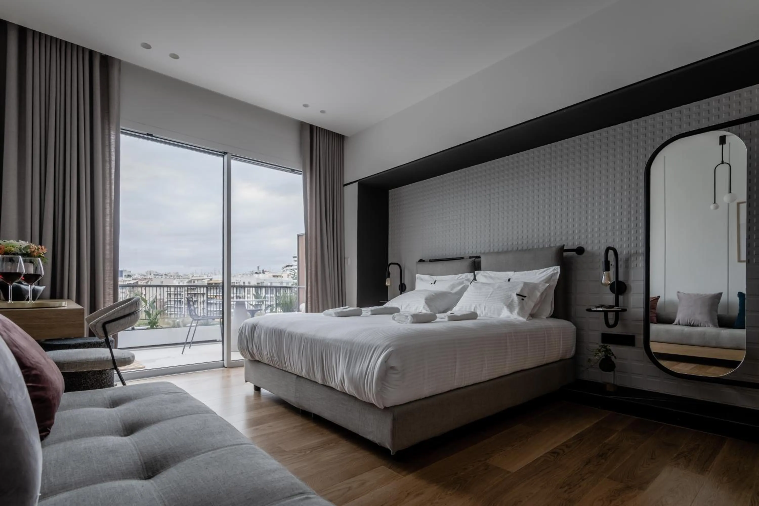 Bed in Athinaion Recreation Suites