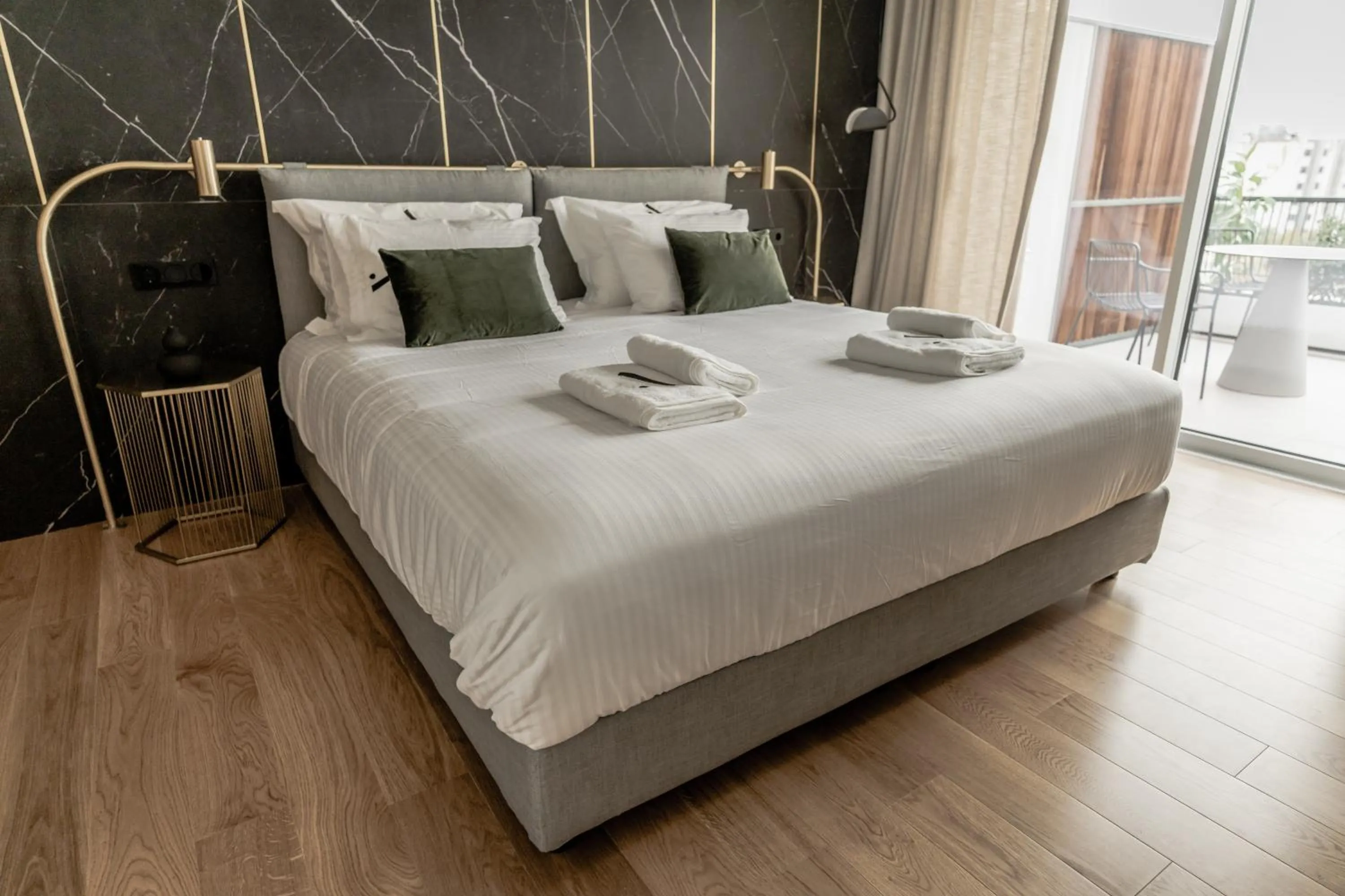 Bed in Athinaion Recreation Suites