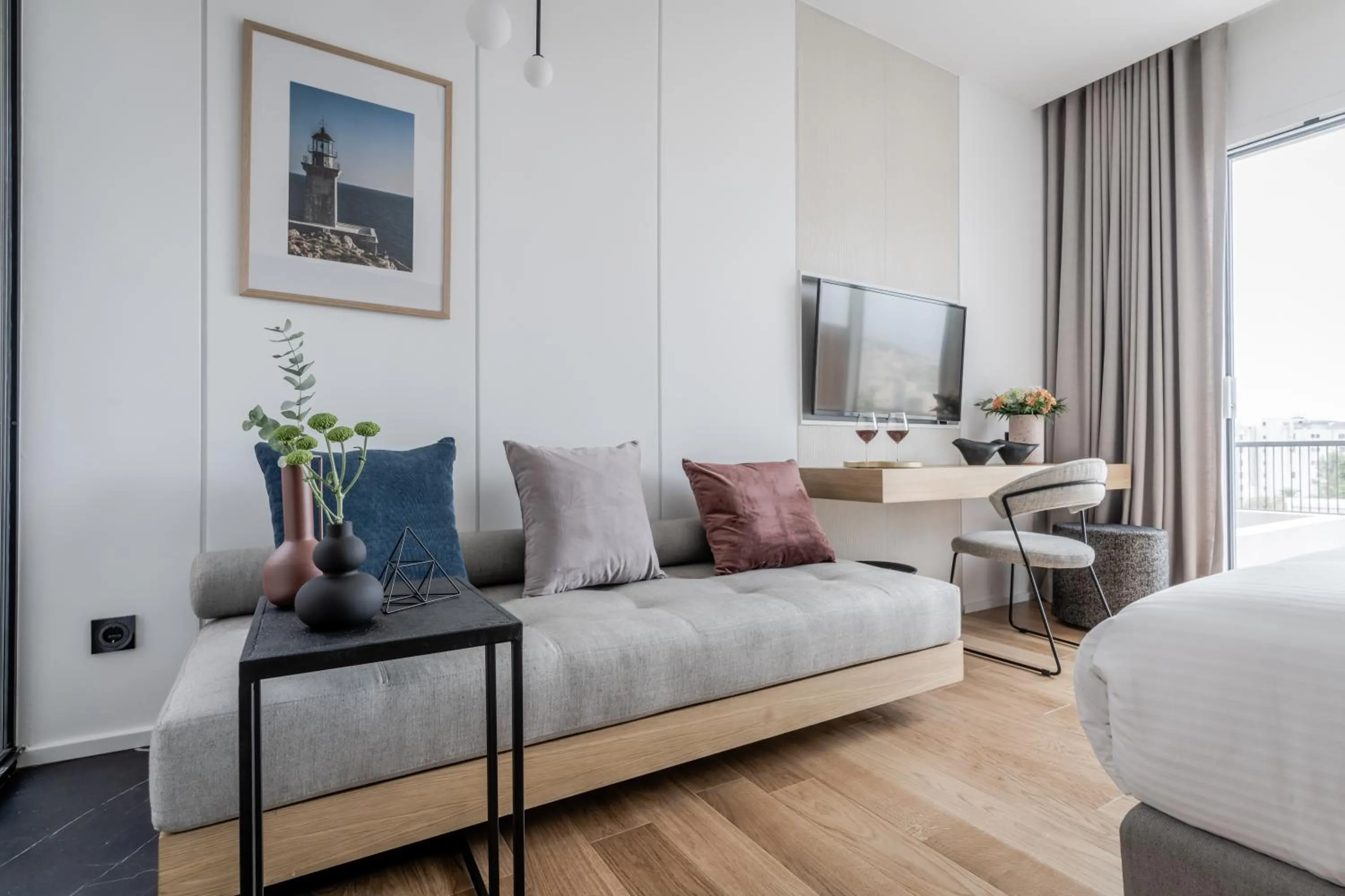 Bed in Athinaion Recreation Suites