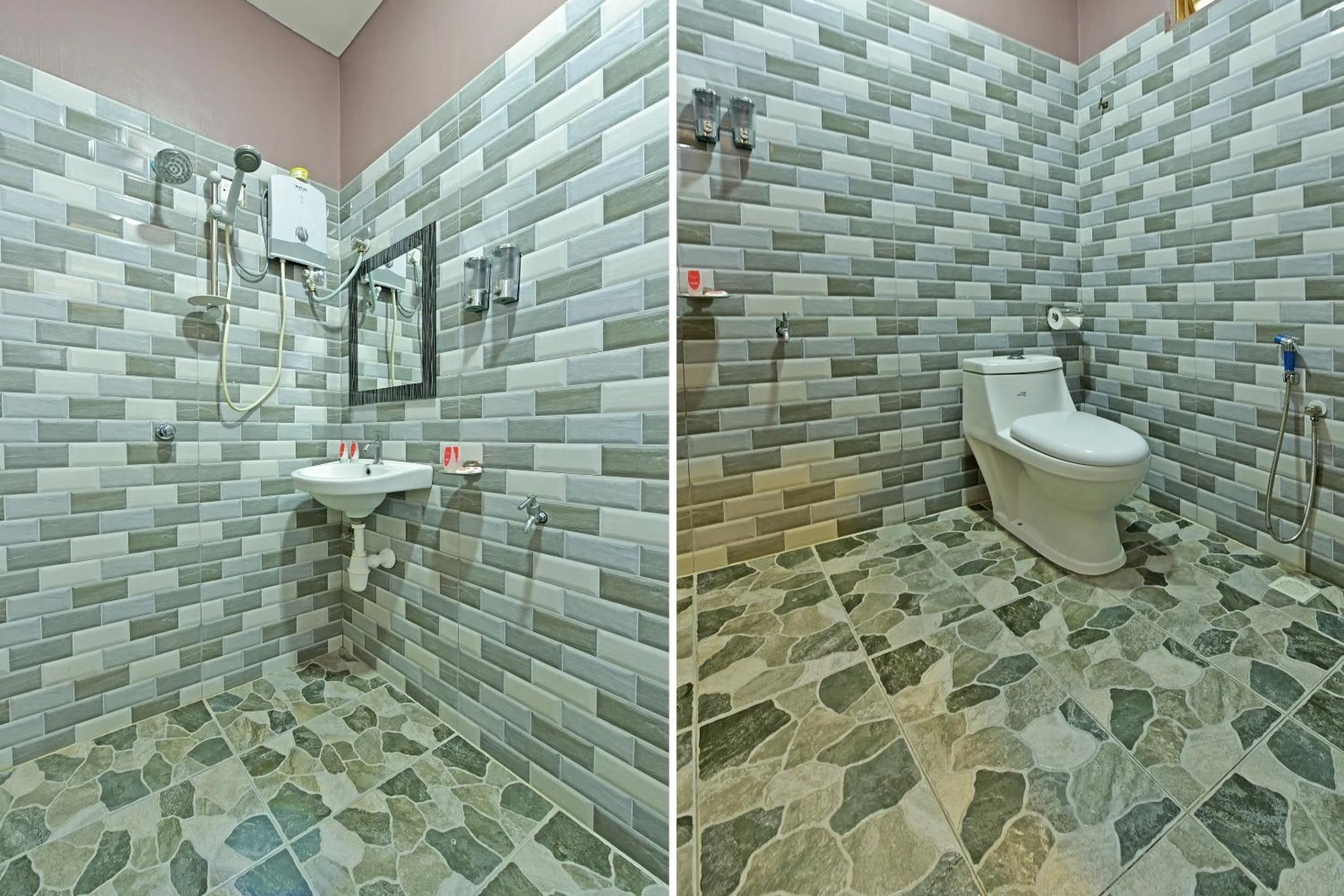 Bathroom in OYO Home 90348 Inspire Rooms