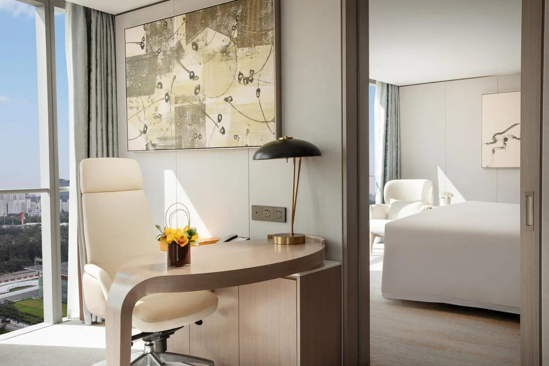 Living room, Bed in InterContinental Beijing Beichen by IHG